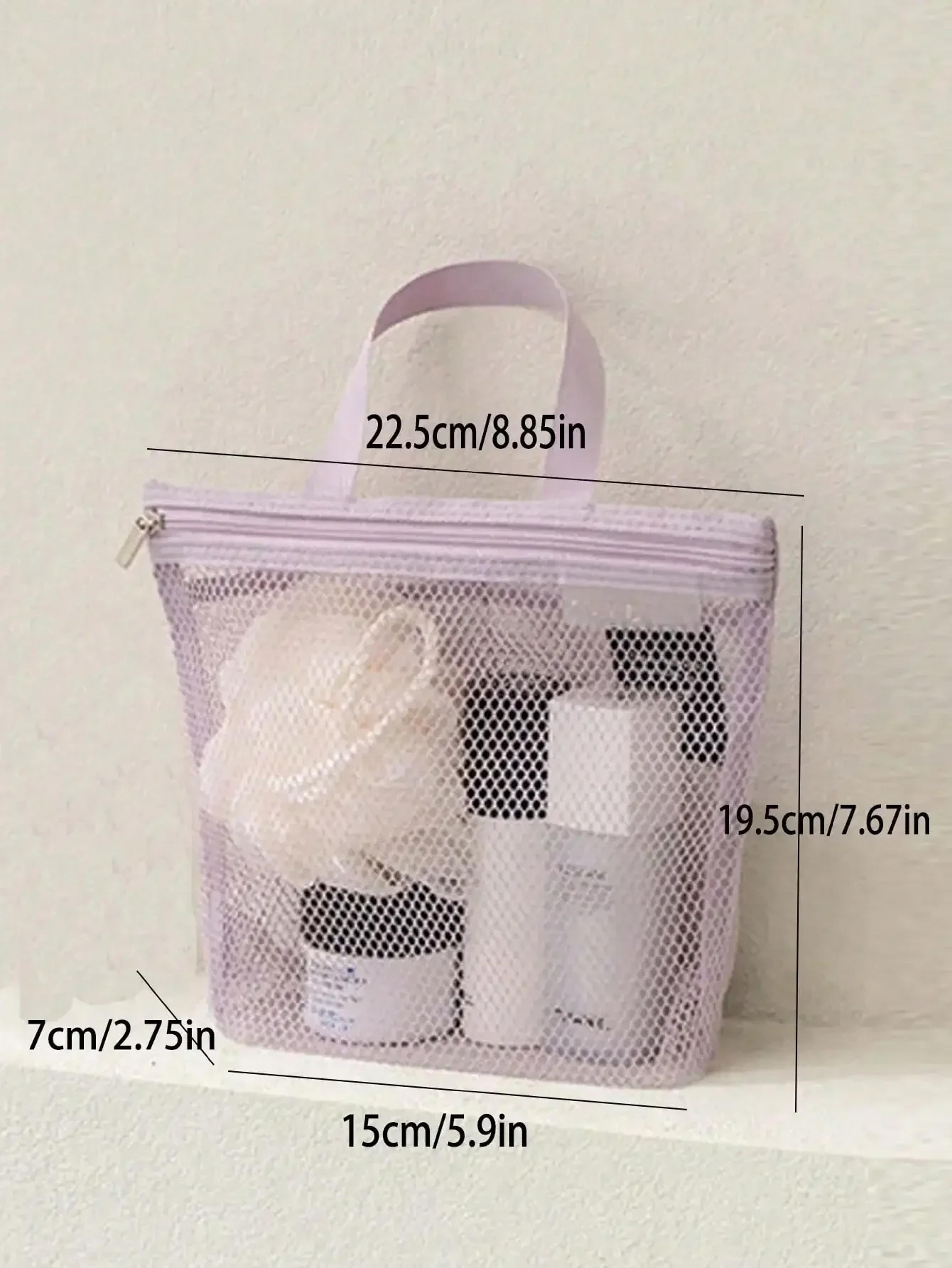 Lightweight Mesh Shower Bag And Travel Cosmetic Bag For Toiletries 6