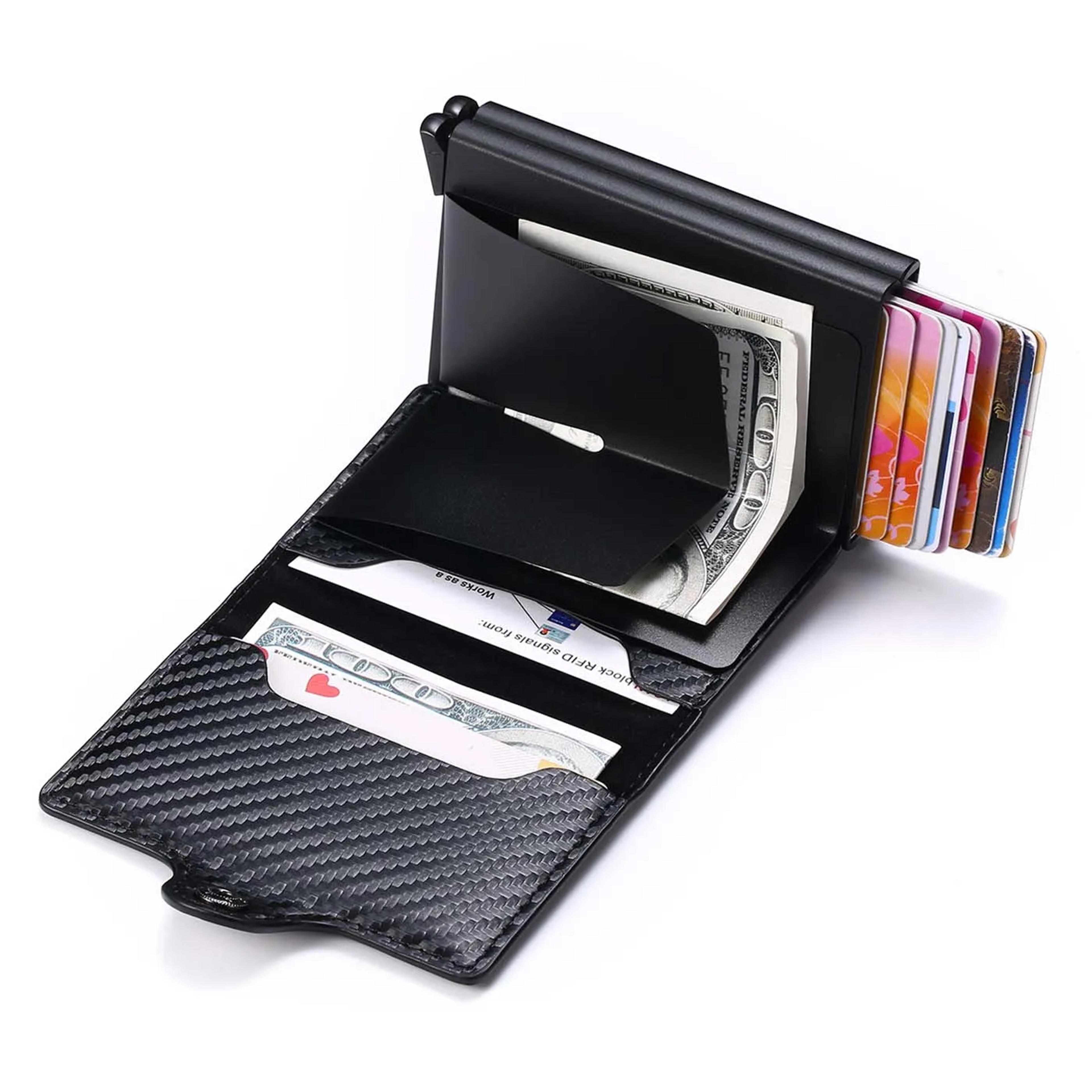 Wallet For Men Carbon Fiber Slim Card Holder With Card Slots 1