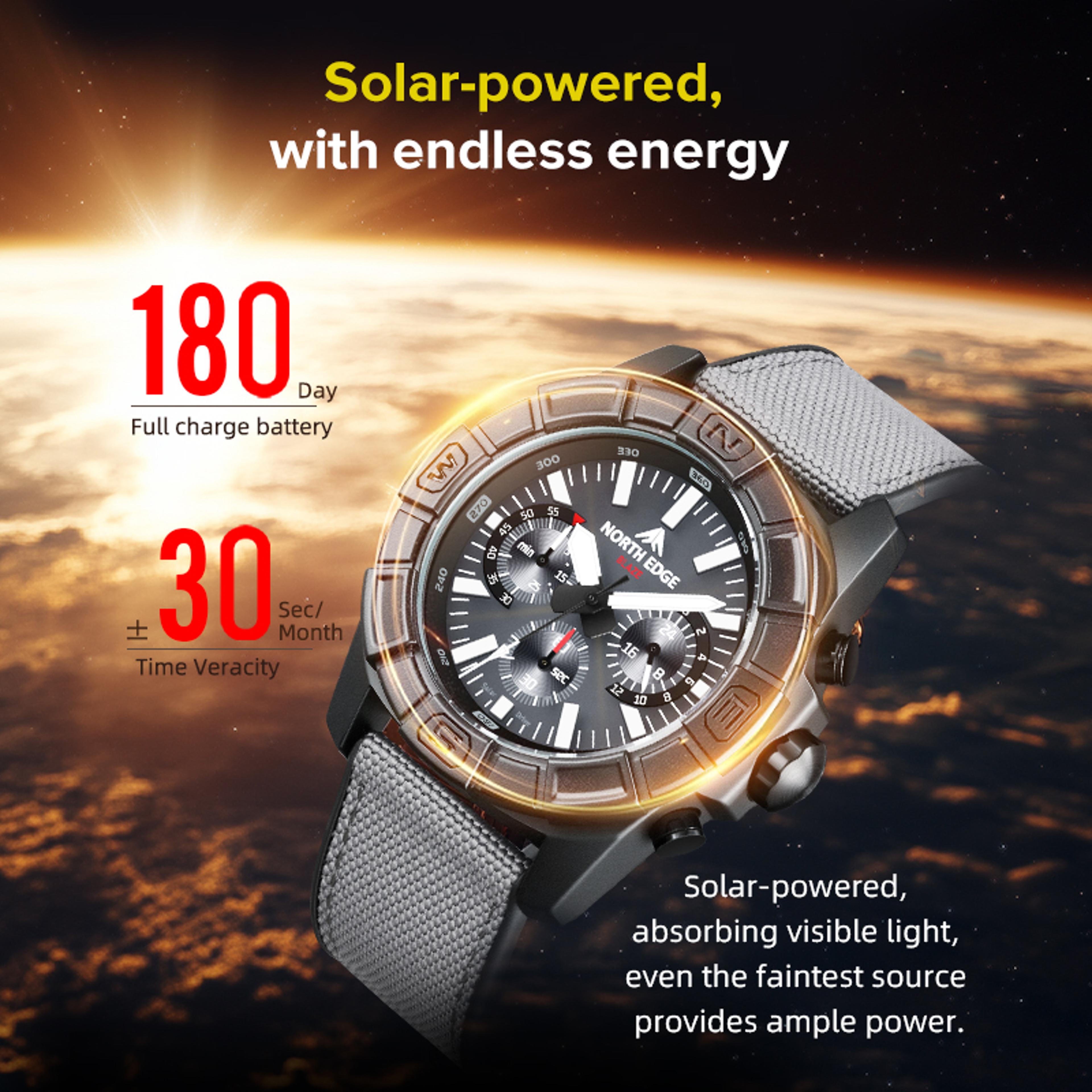 Mens Pilot Watch Stainless Steel Waterproof Chronograph 1