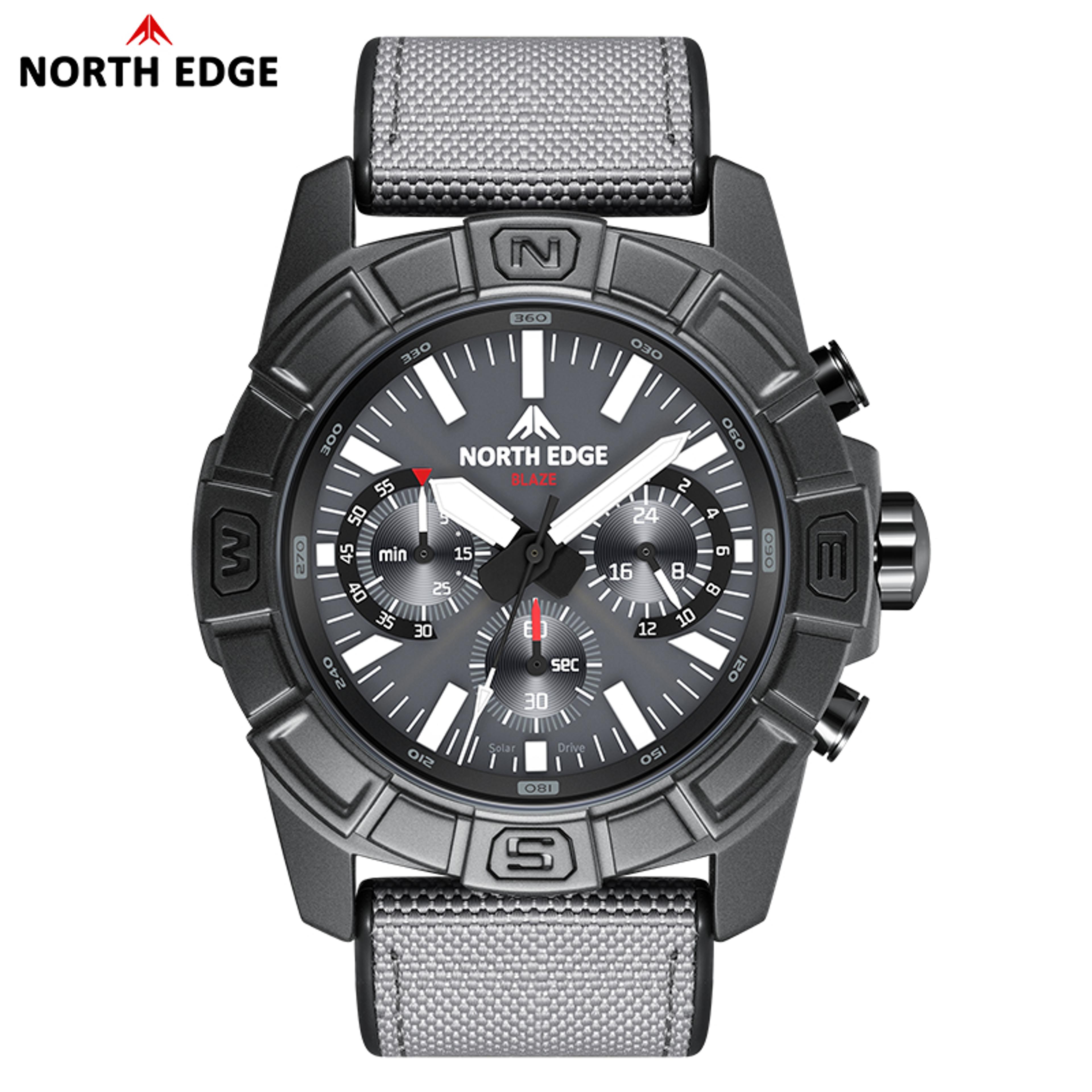 Mens Pilot Watch Stainless Steel Waterproof Chronograph 4