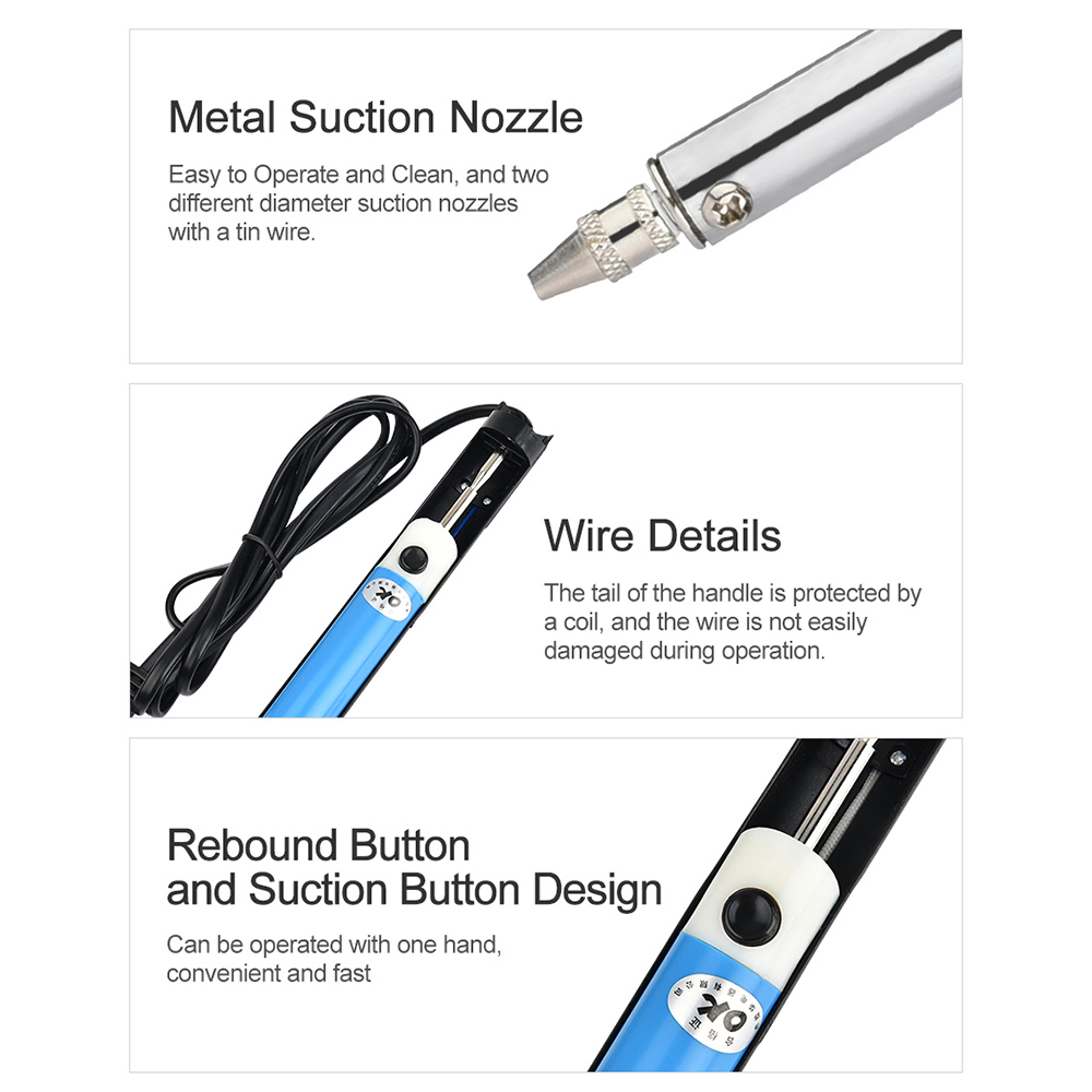 Electric Desoldering Pen Tin Sucker Vacuum Pump Tool 3