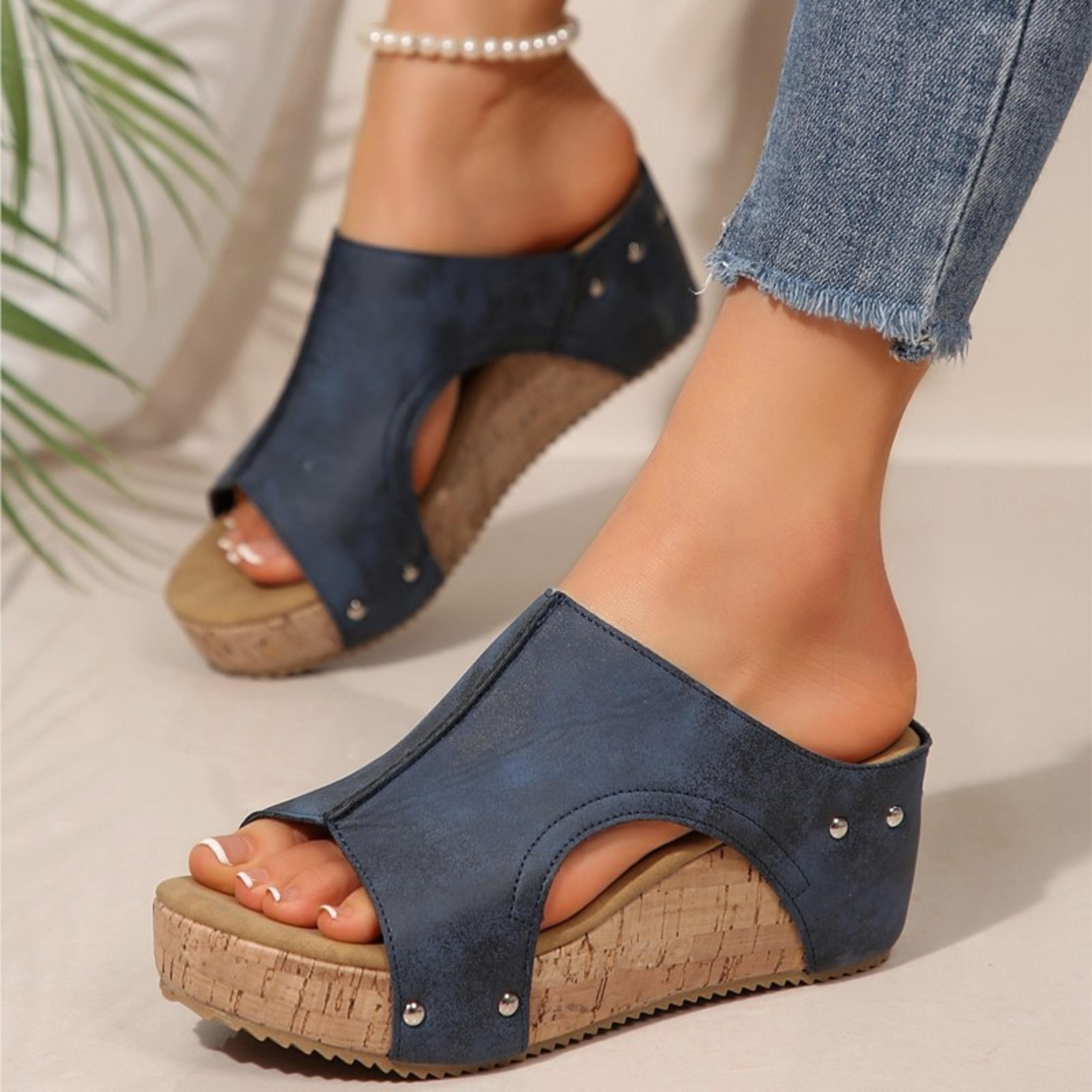 Summer Comfort Wedge Sandals Women Soft Platform Slides 5