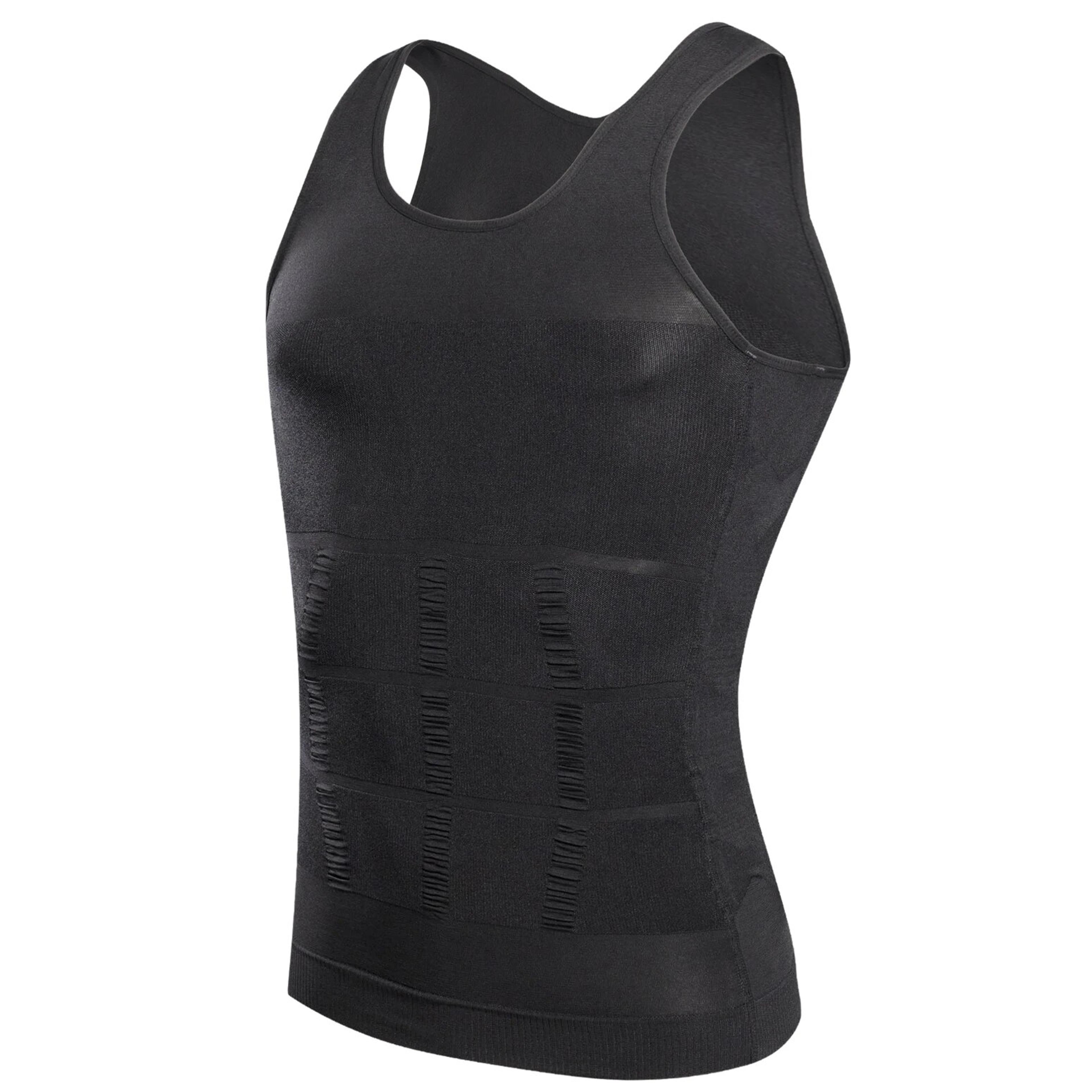 Mens Compression Vest Body Shaper Slimming Waist Trainer Tank Top 6