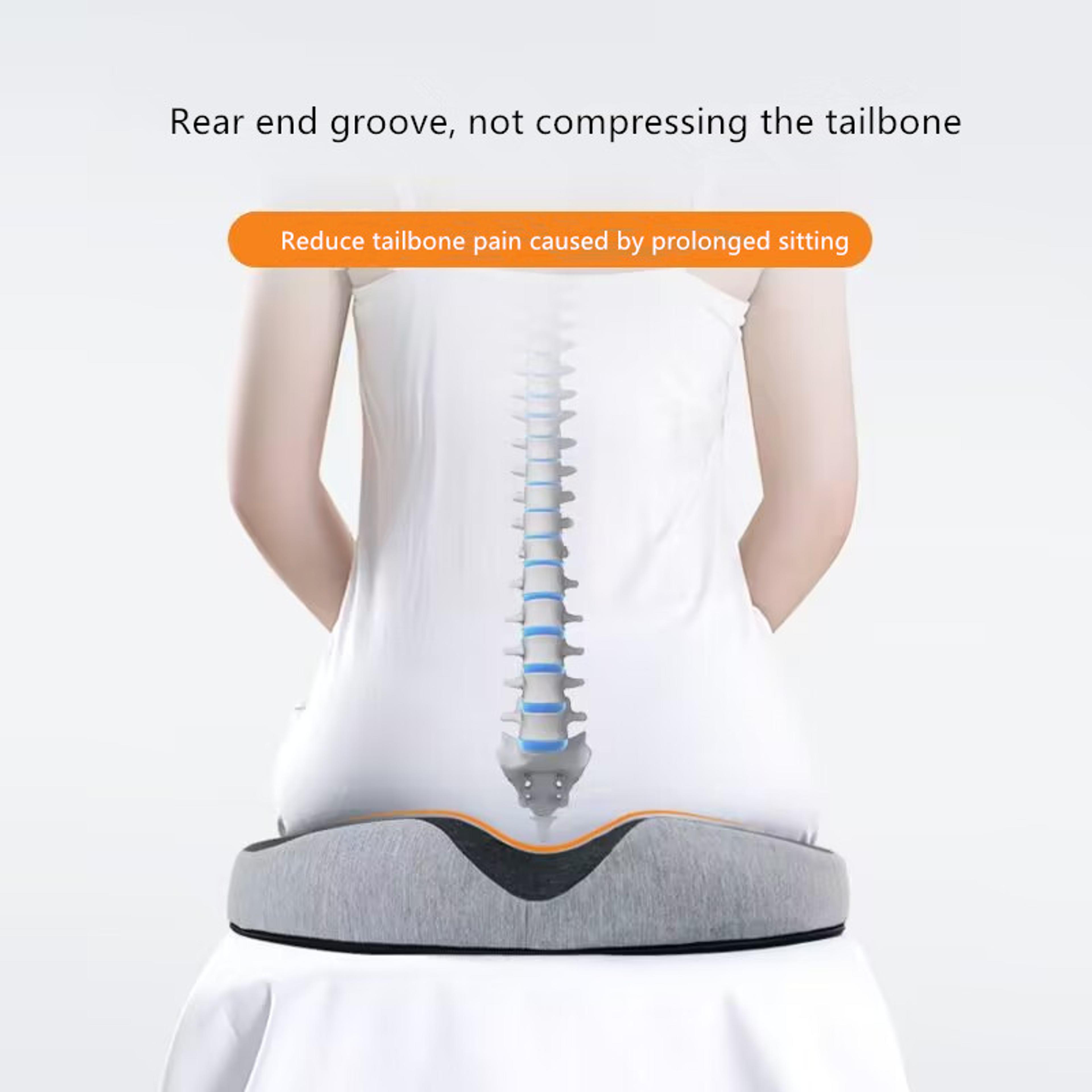 Memory Foam Coccyx Seat Cushion For Office Chair Sciatica Tailbone Support 4