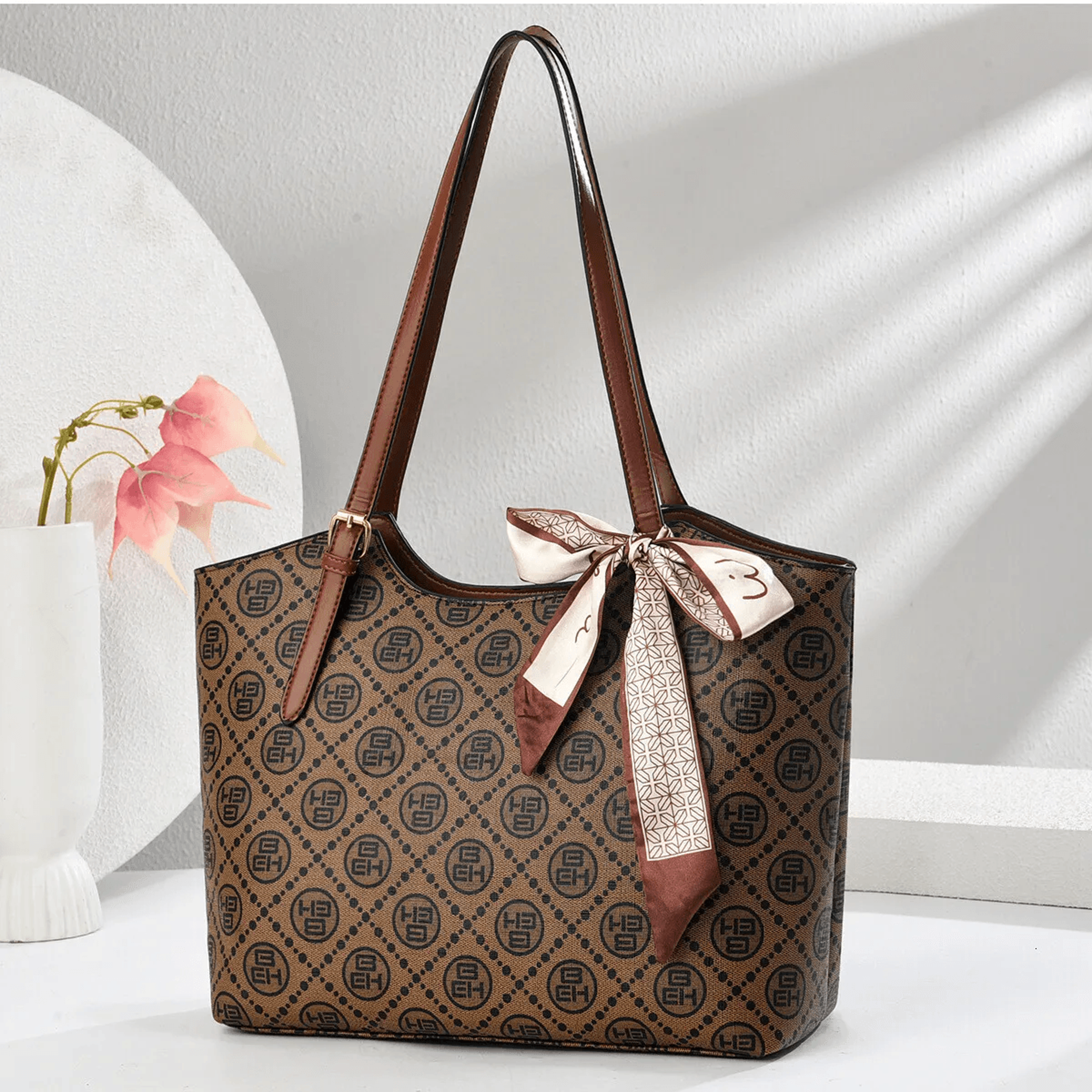 Checkerboard Tote Bag For Women Crossbody Shoulder Handbag 2