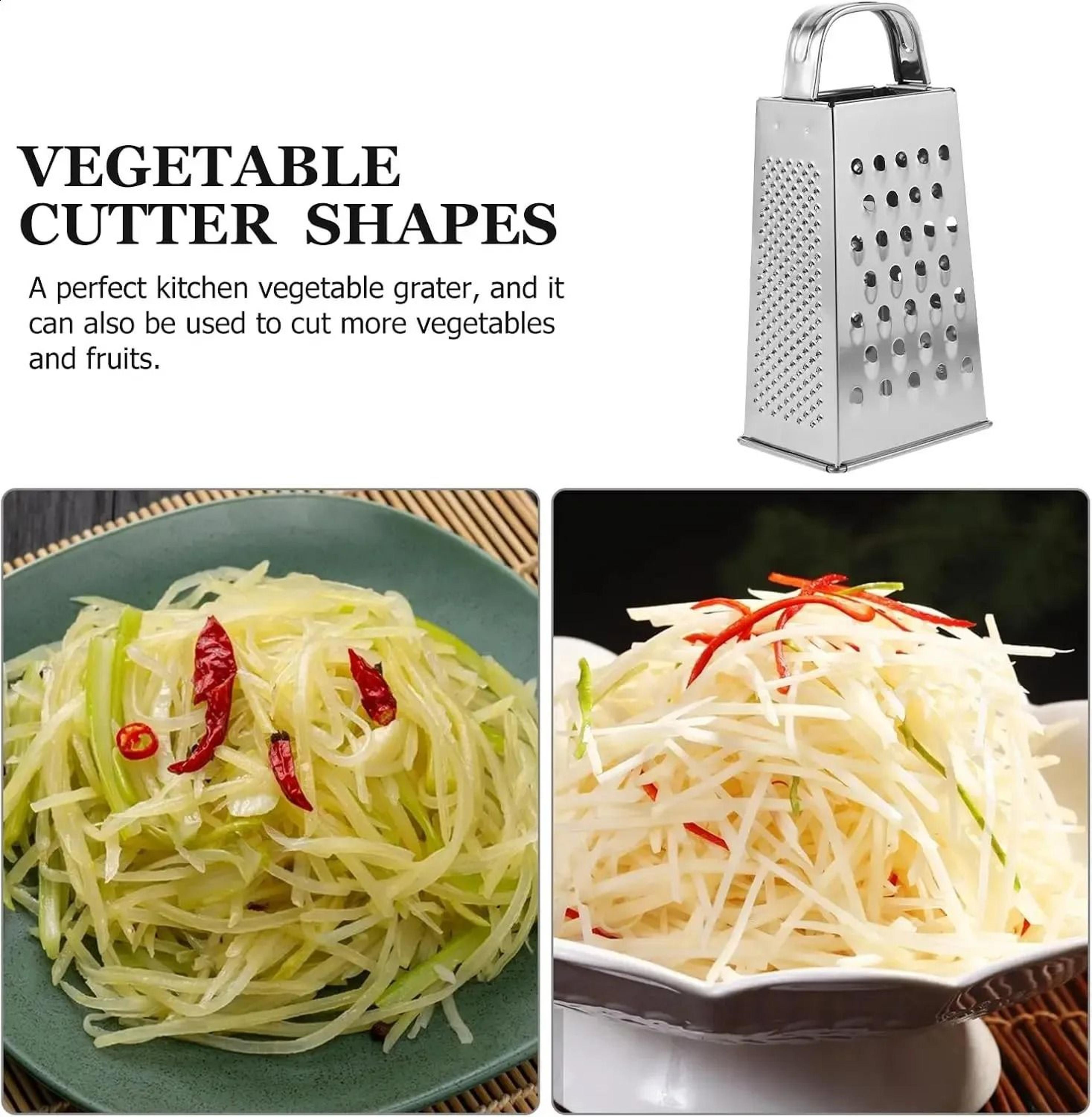 Stainless Steel Sided Box Grater Cheese Grater Vegetable Slicer Zester 1