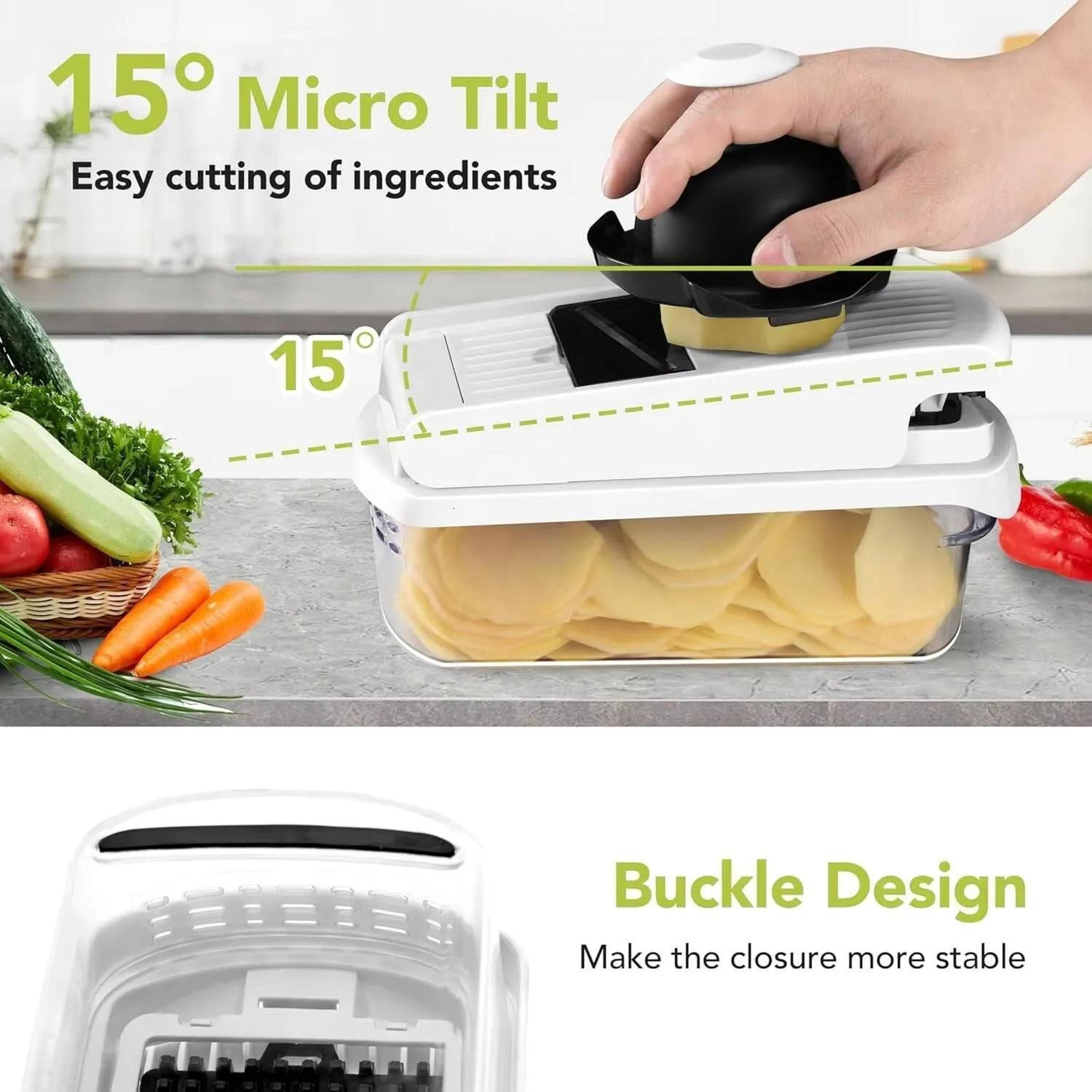 Vegetable Chopper Mandoline Slicer BPA Free Food Prep Tool 4