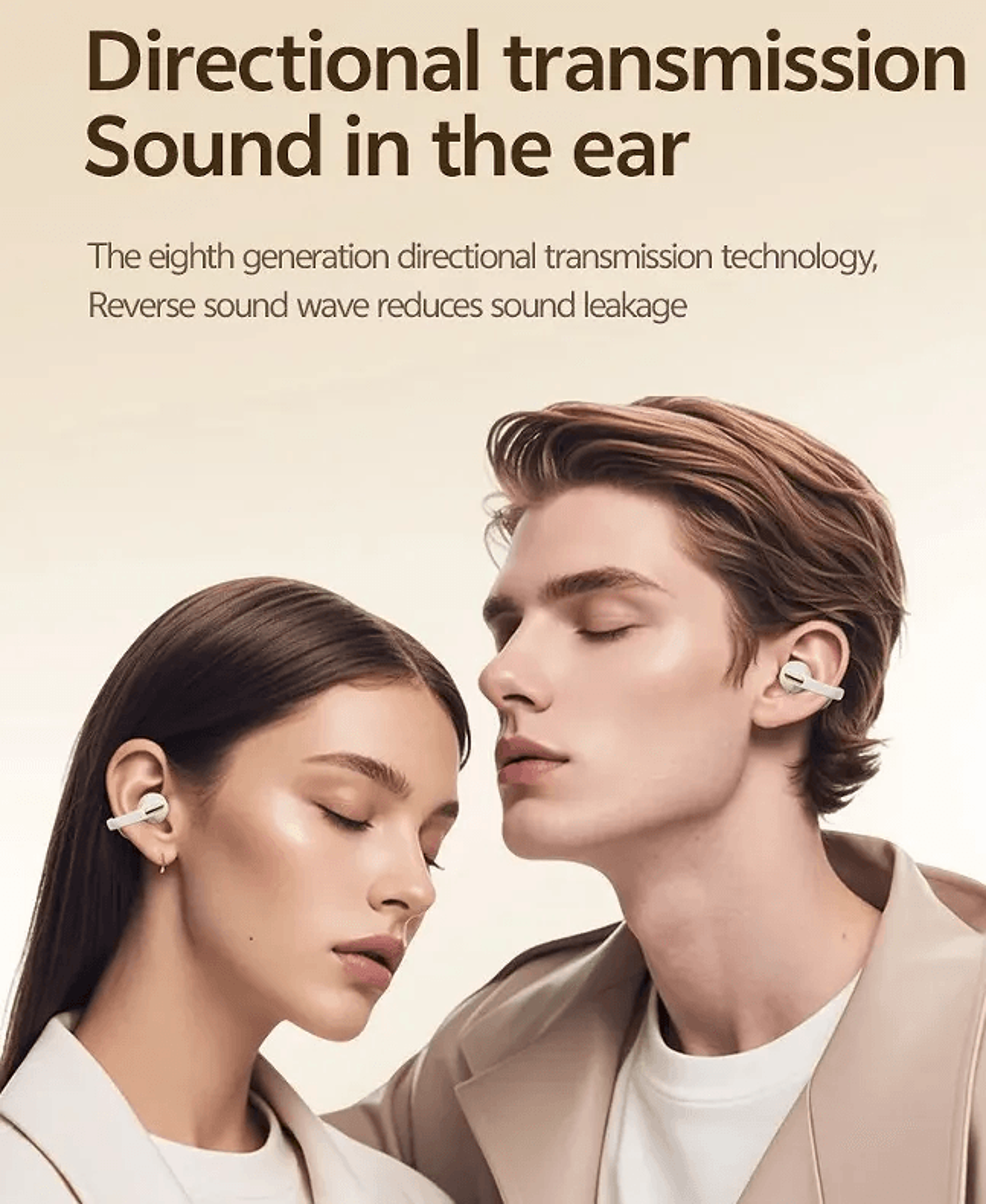 Open Ear Wireless Sport Earbuds With Earhooks Deep Bass And Noise Cancelling Mic 3