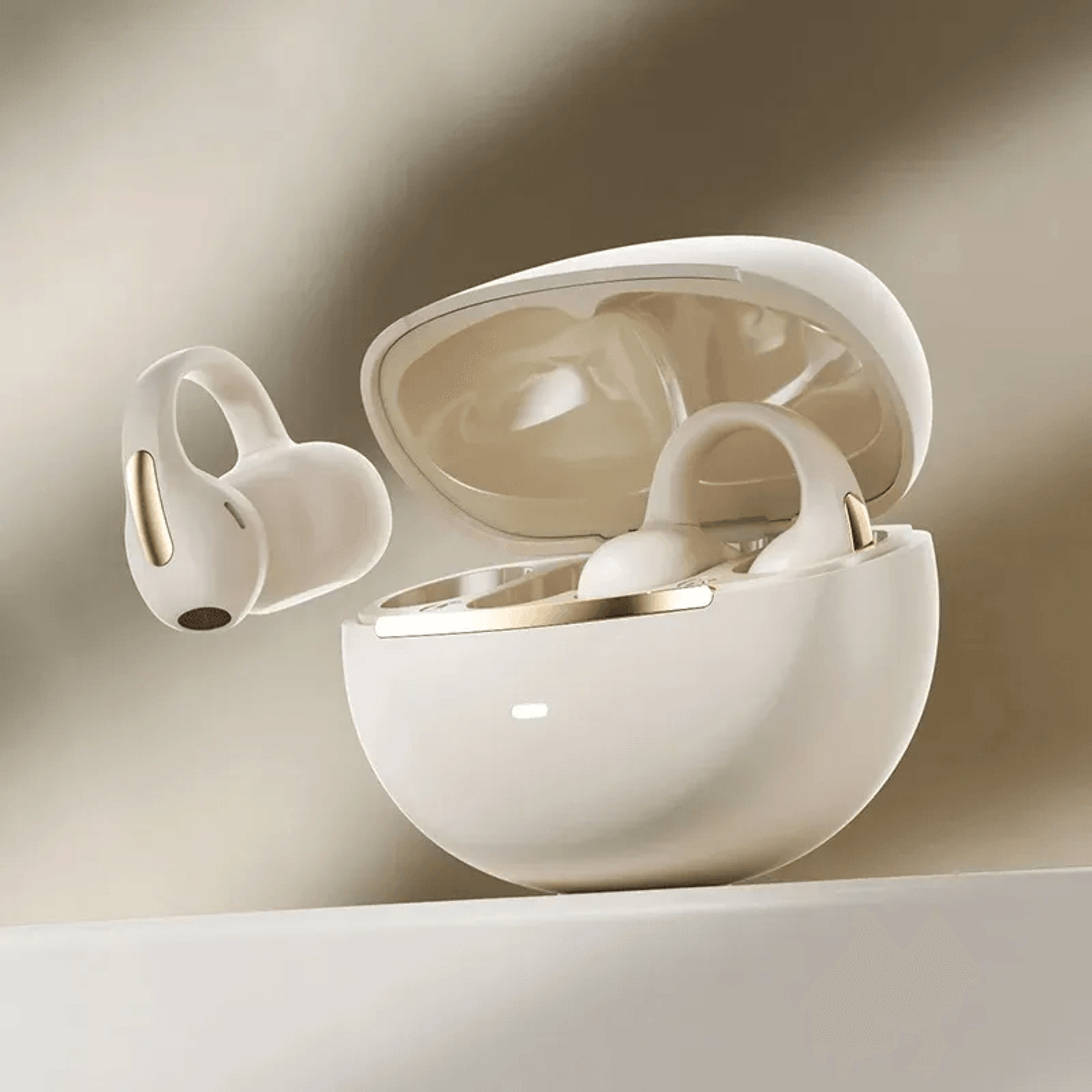 Open Ear Wireless Sport Earbuds With Earhooks Deep Bass And Noise Cancelling Mic 2