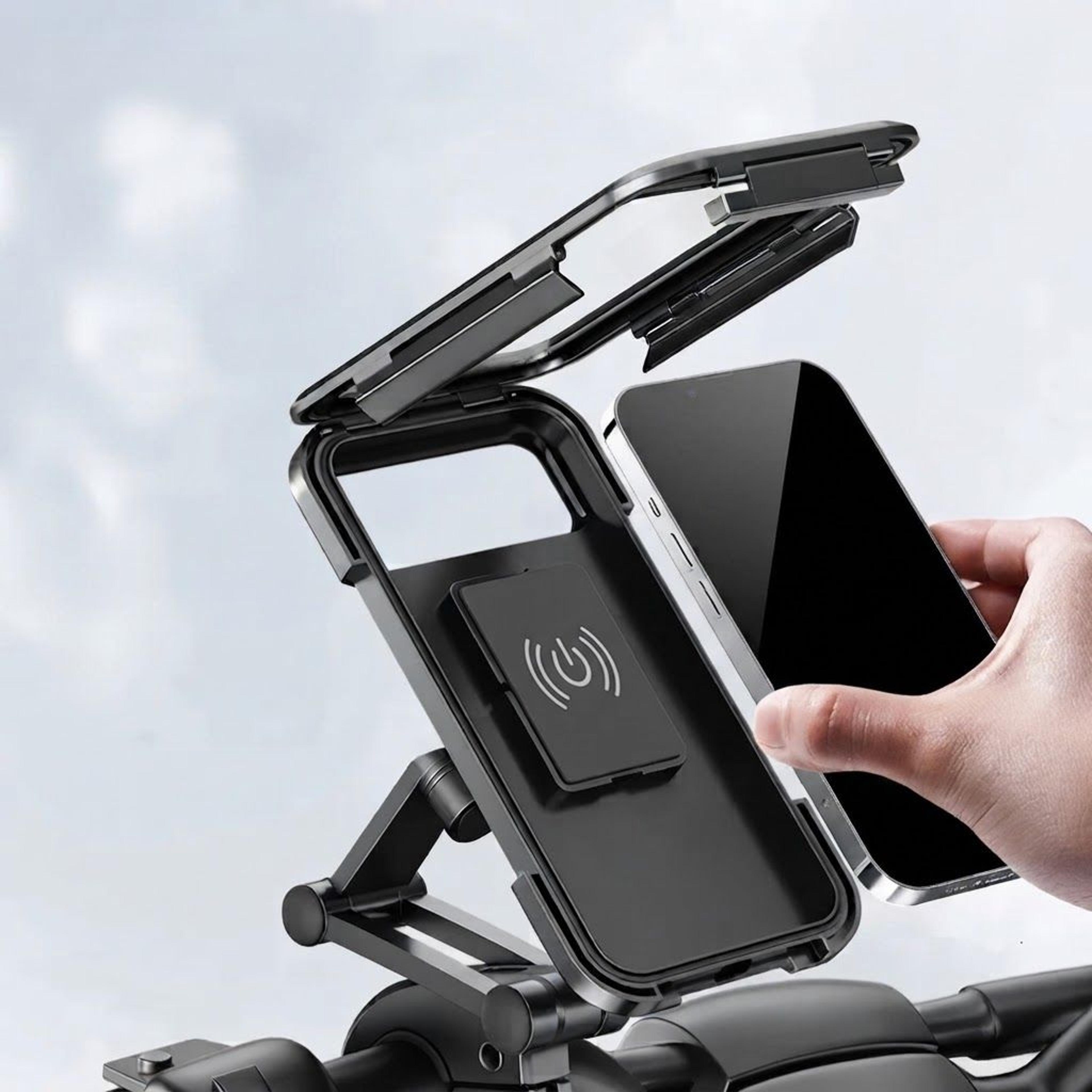 motorcycle phone holder 360 adjustable gps handlebar mount