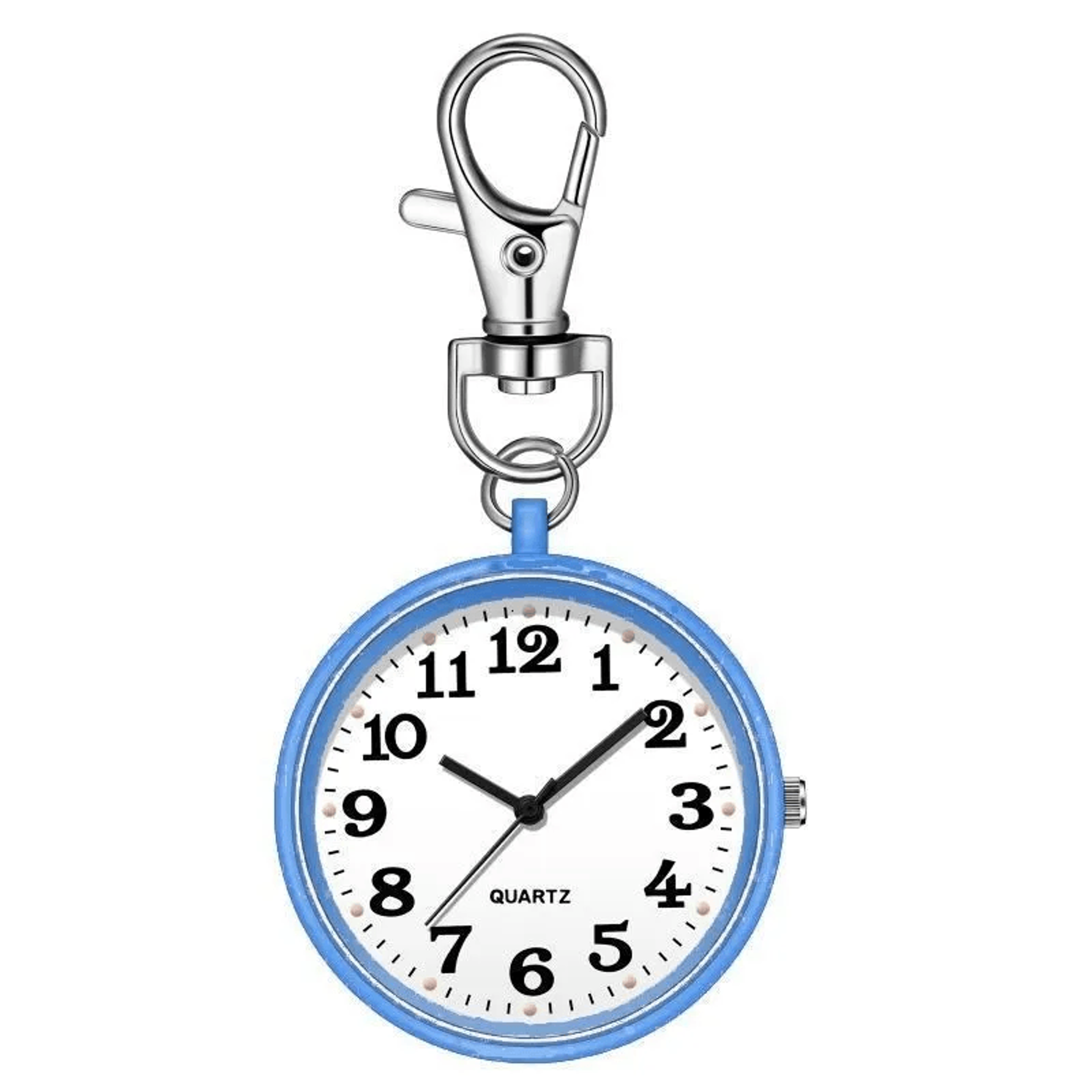 easy read nurse pocket watch large number keychain quartz watch