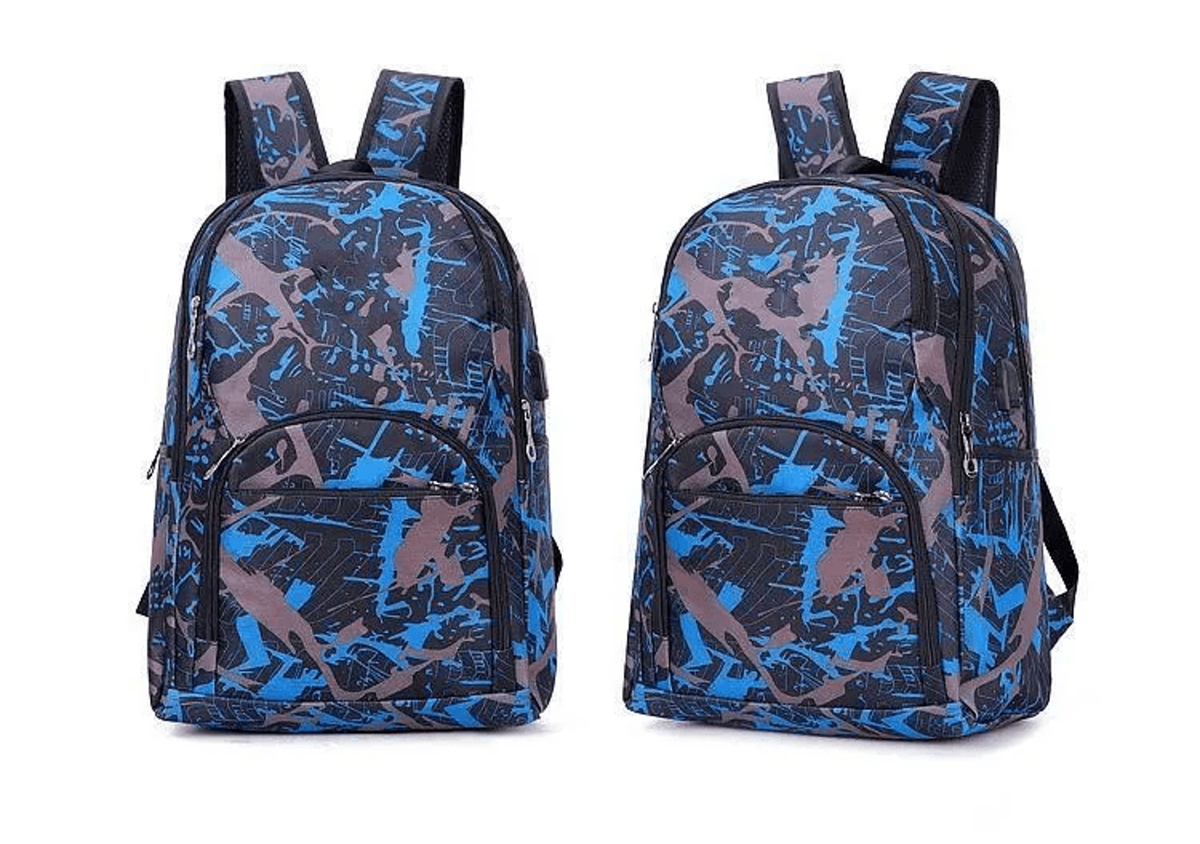 Camouflage Outdoor Laptop Backpack Durable Oxford Travel School Bag 1
