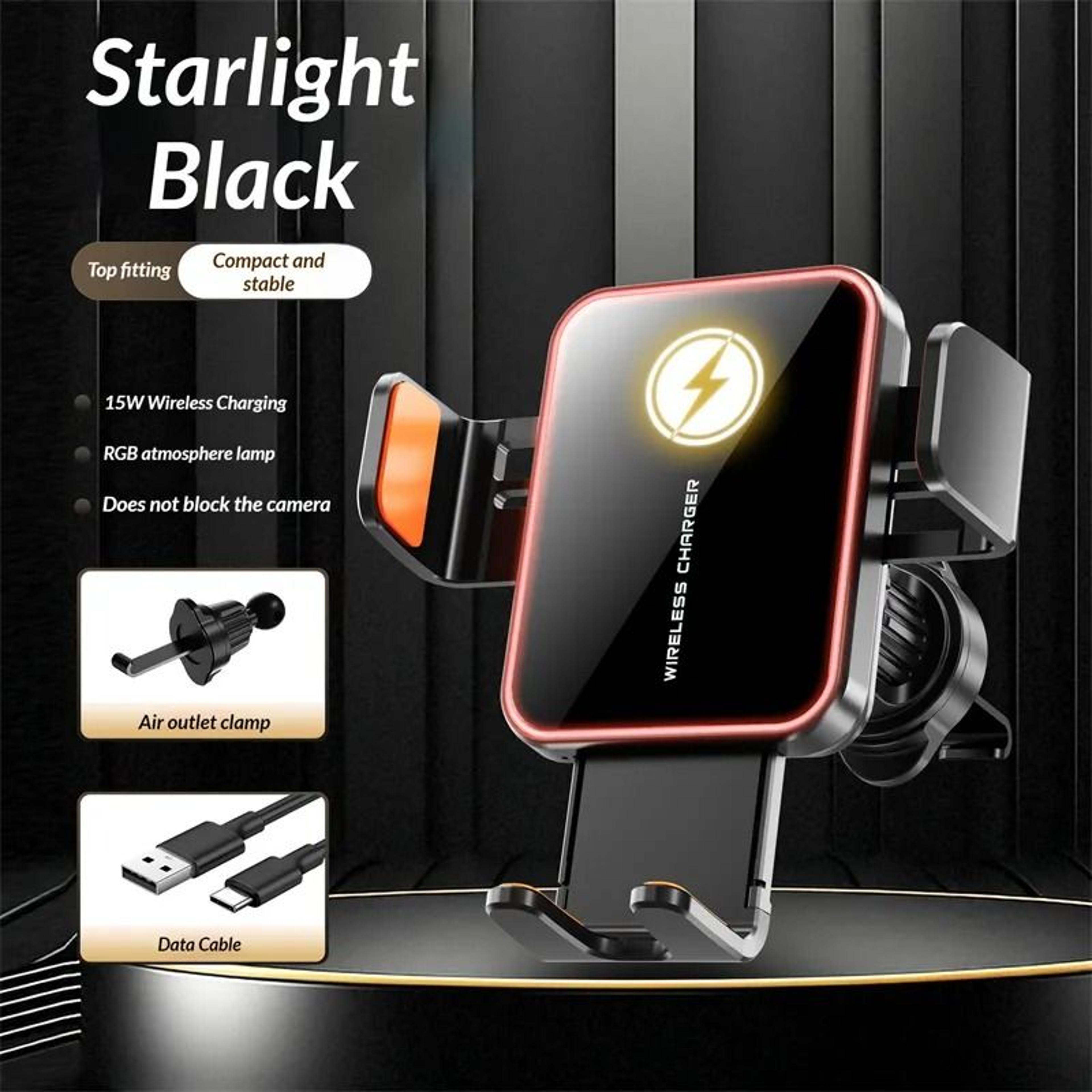 Wireless Car Charger Mount Auto Clamp Air Vent Phone Holder 4