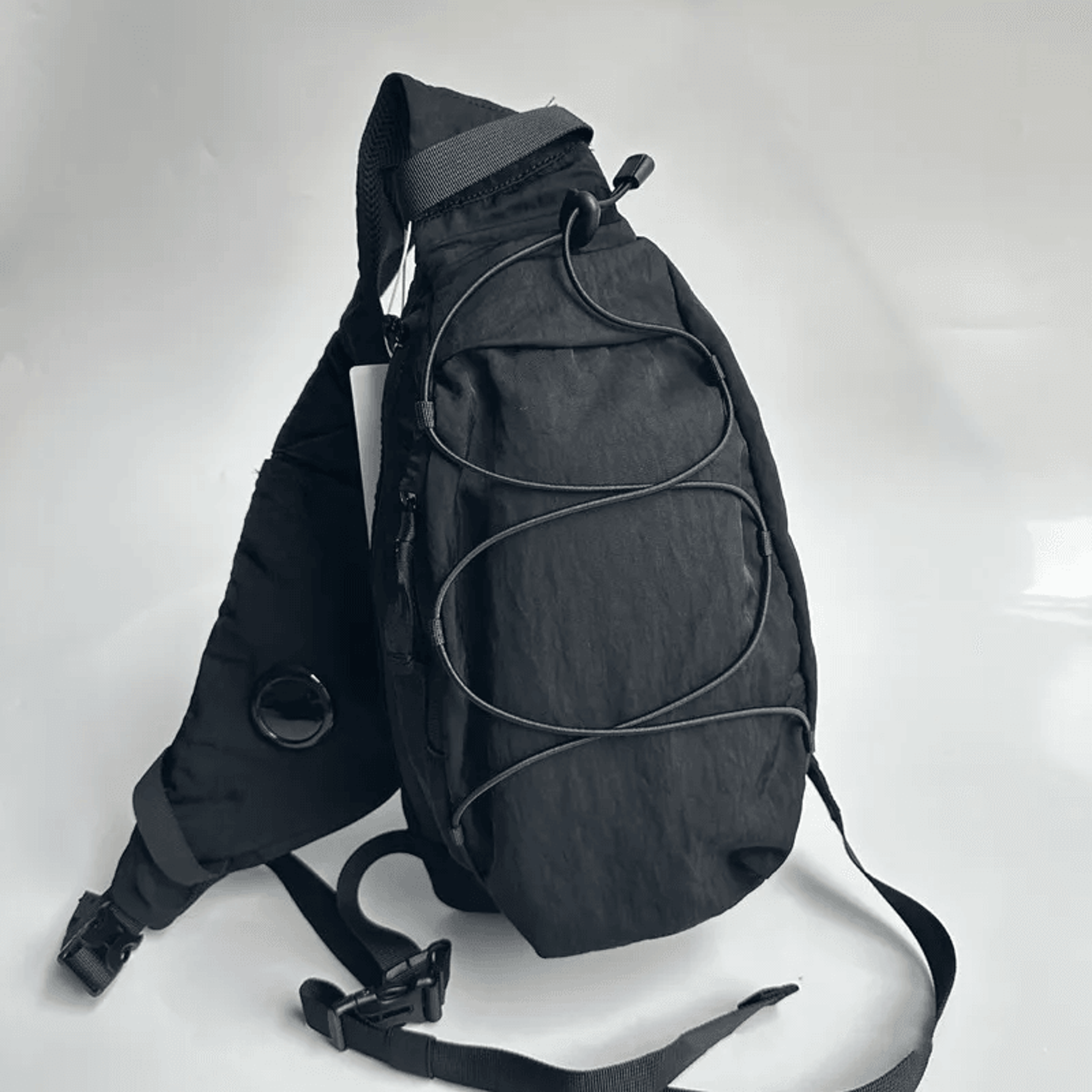 Men Nylon Crossbody Chest Bag Compact Outdoor Sports Sling Waist Bag 1