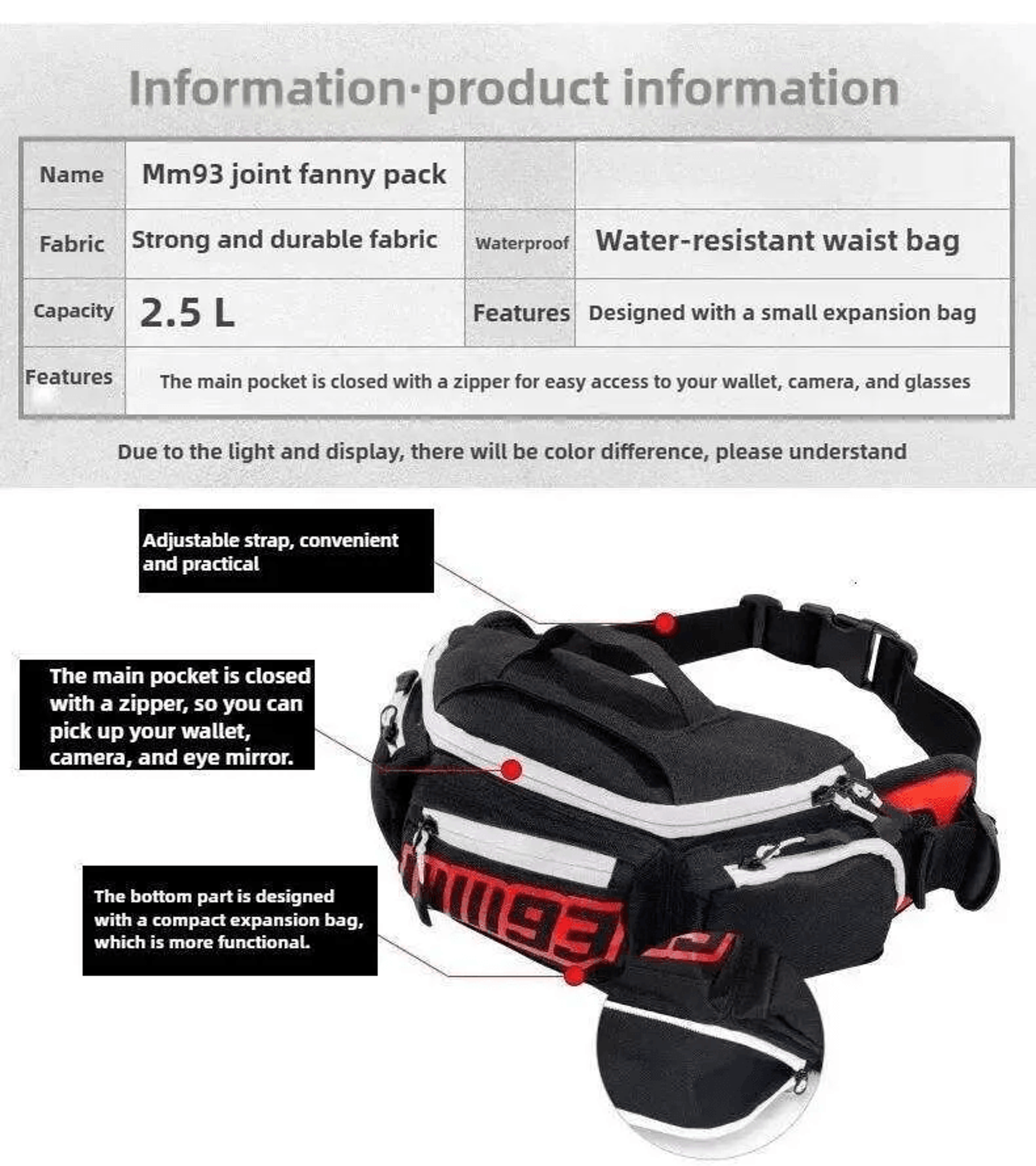 Motorcycle Leg Bag Adjustable Thigh Waist Pack For Men And Women 5