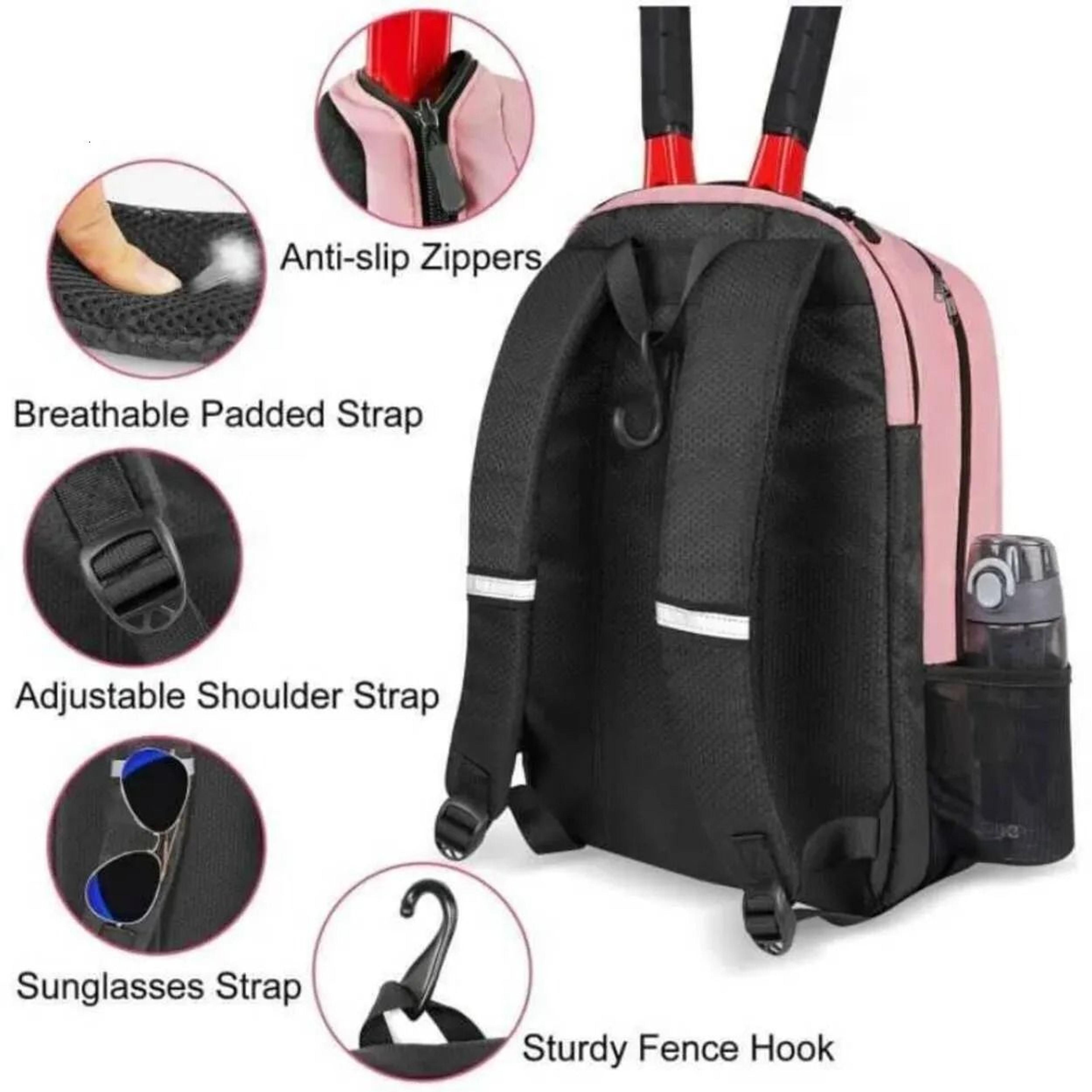 Large Capacity Tennis Racket Backpack With Shoe Compartment 4