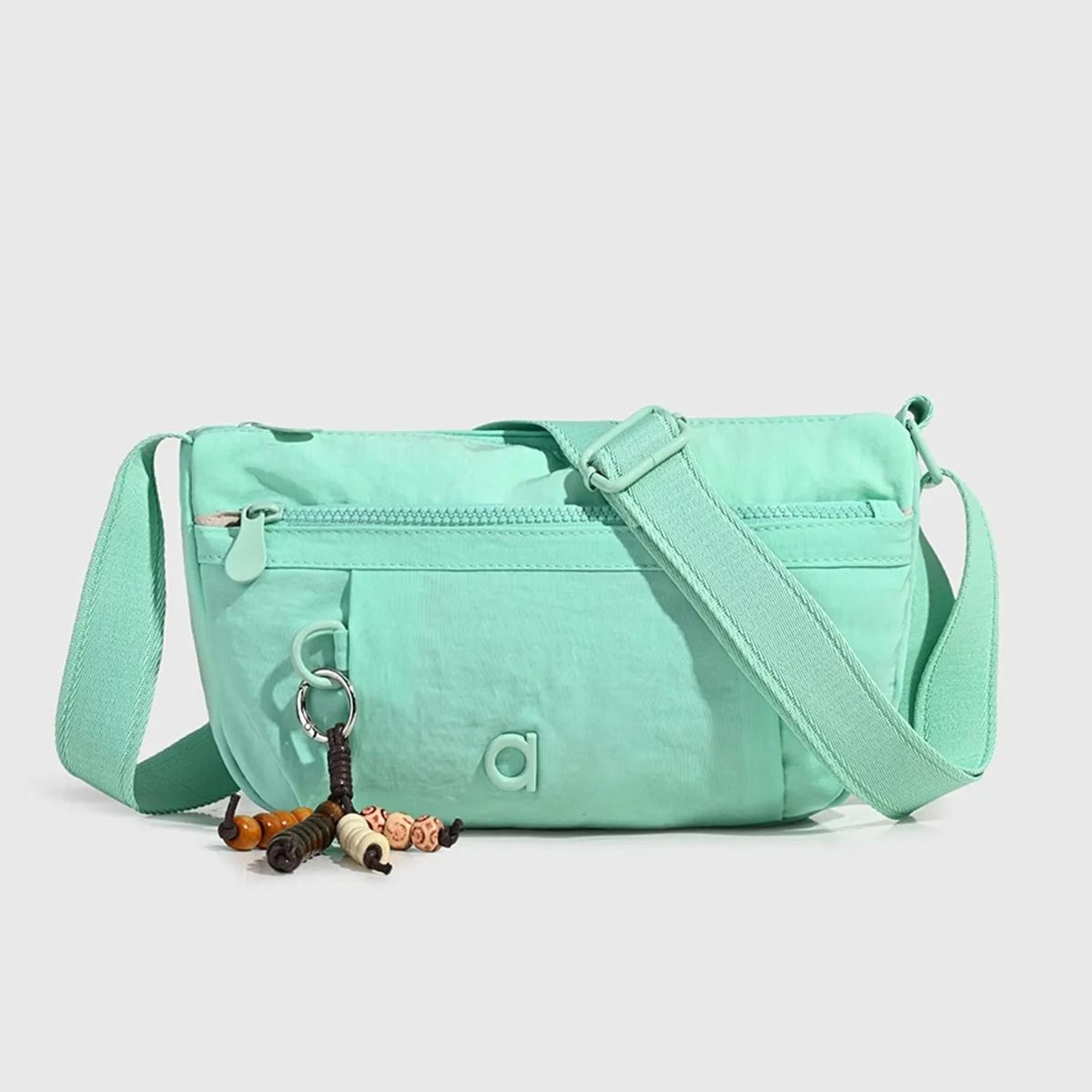 Ultra Light Nylon Crossbody Gym Bag With Multi Pocket Sling Design 4