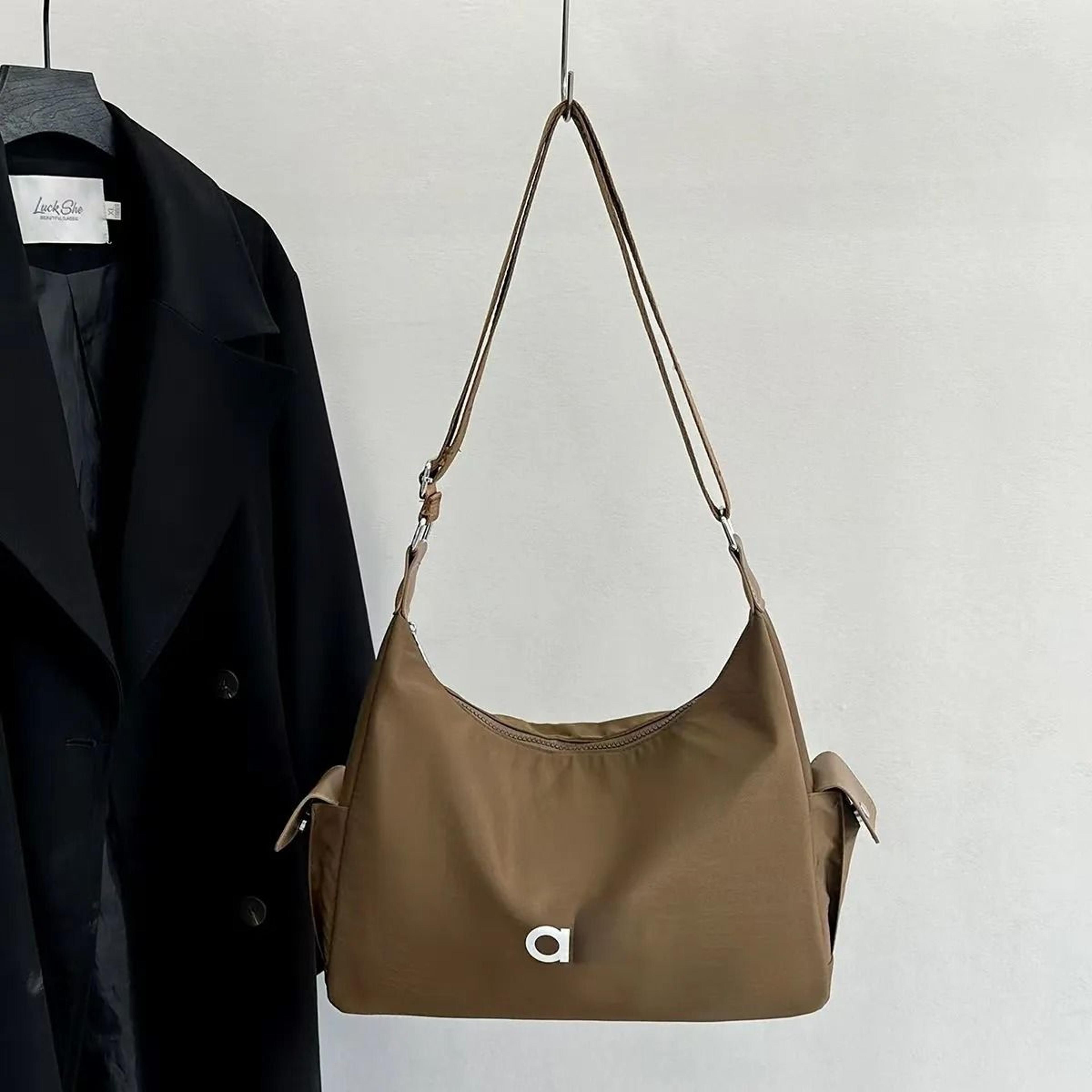 Unisex Small Square Crossbody Bag Large Capacity Commuter Shoulder Bag 2