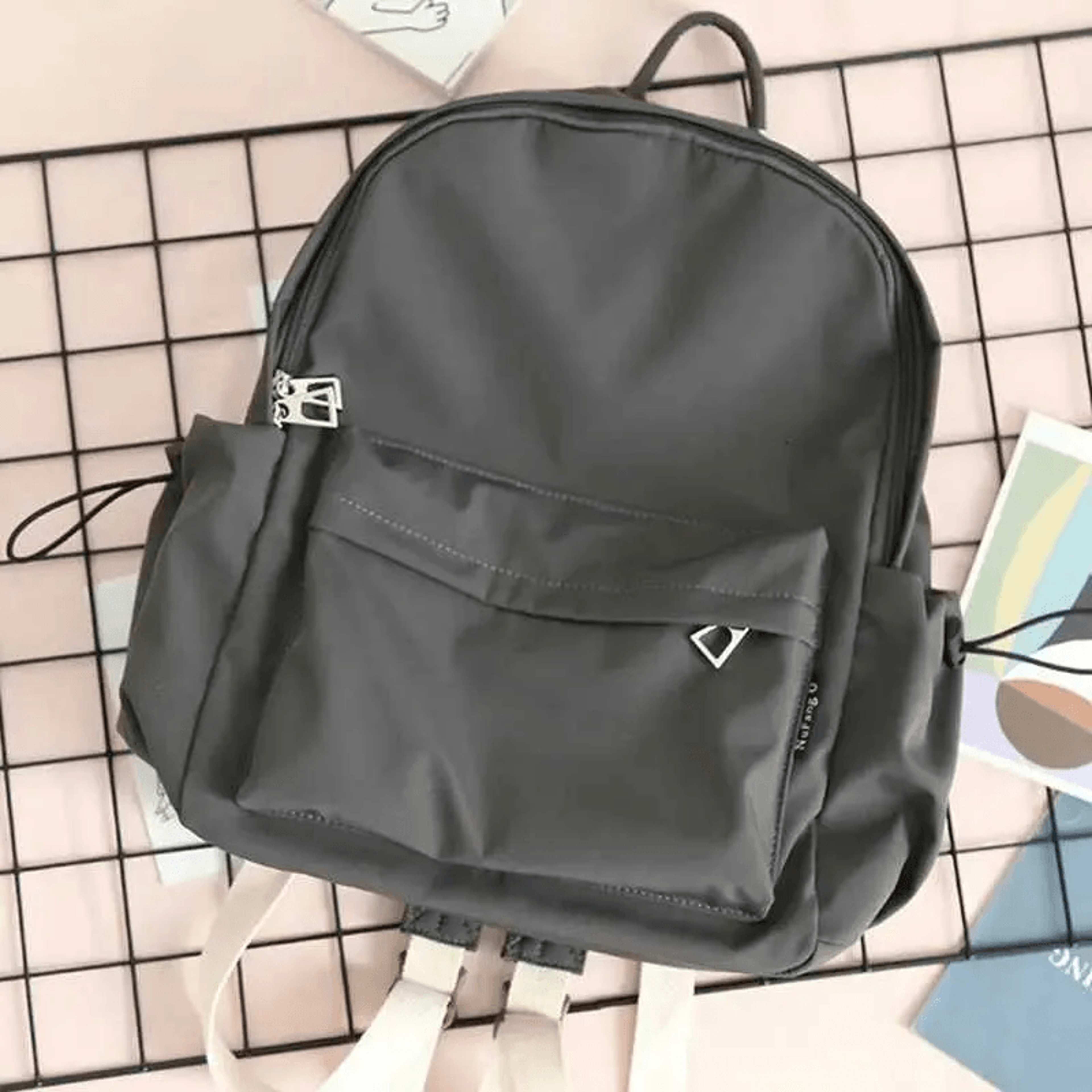 Lightweight Mini PU Leather Backpack With Anti Theft Zipper For Travel School 5