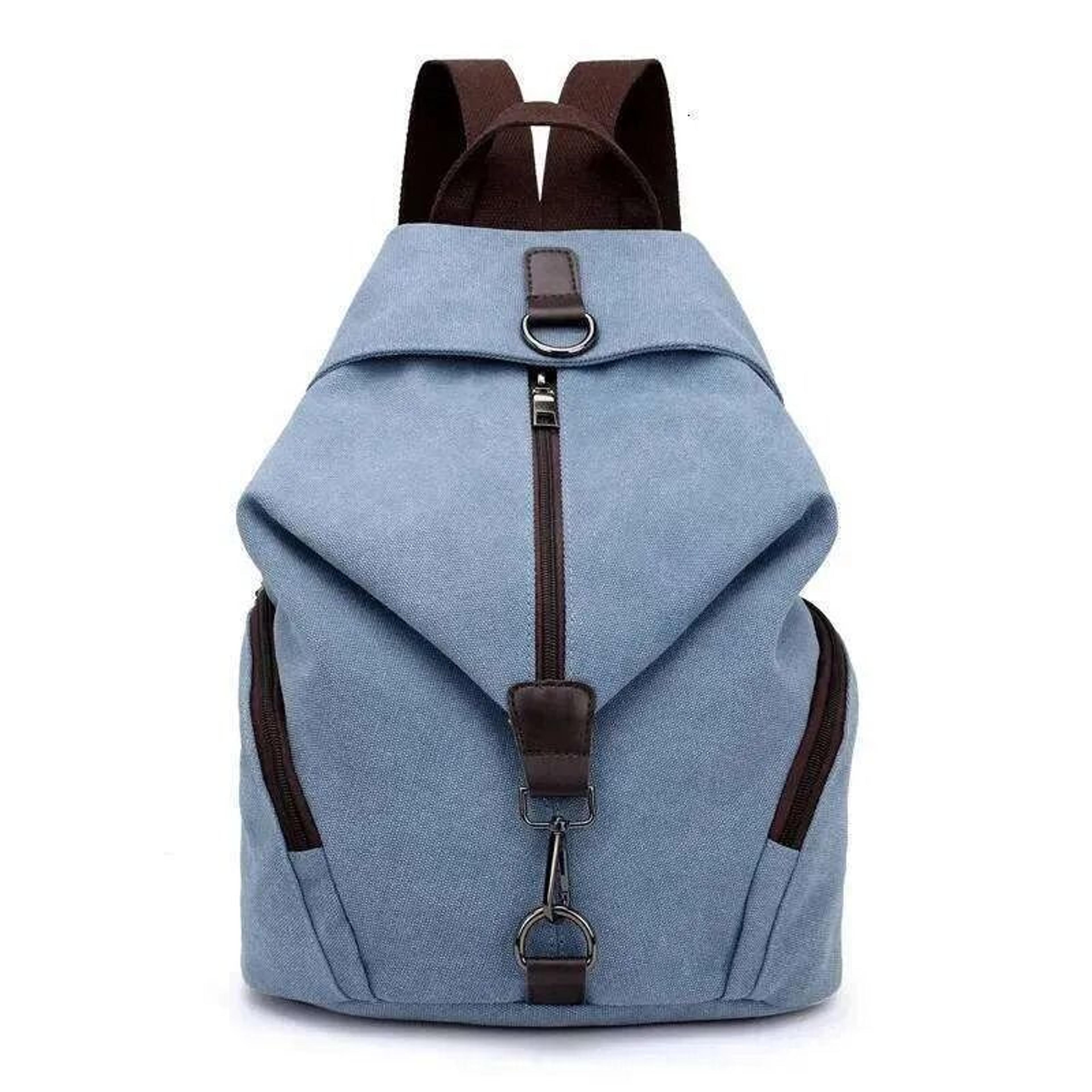Women Canvas Casual Backpack Large Capacity Shoulder Bag For School Travel Daily Carry 5