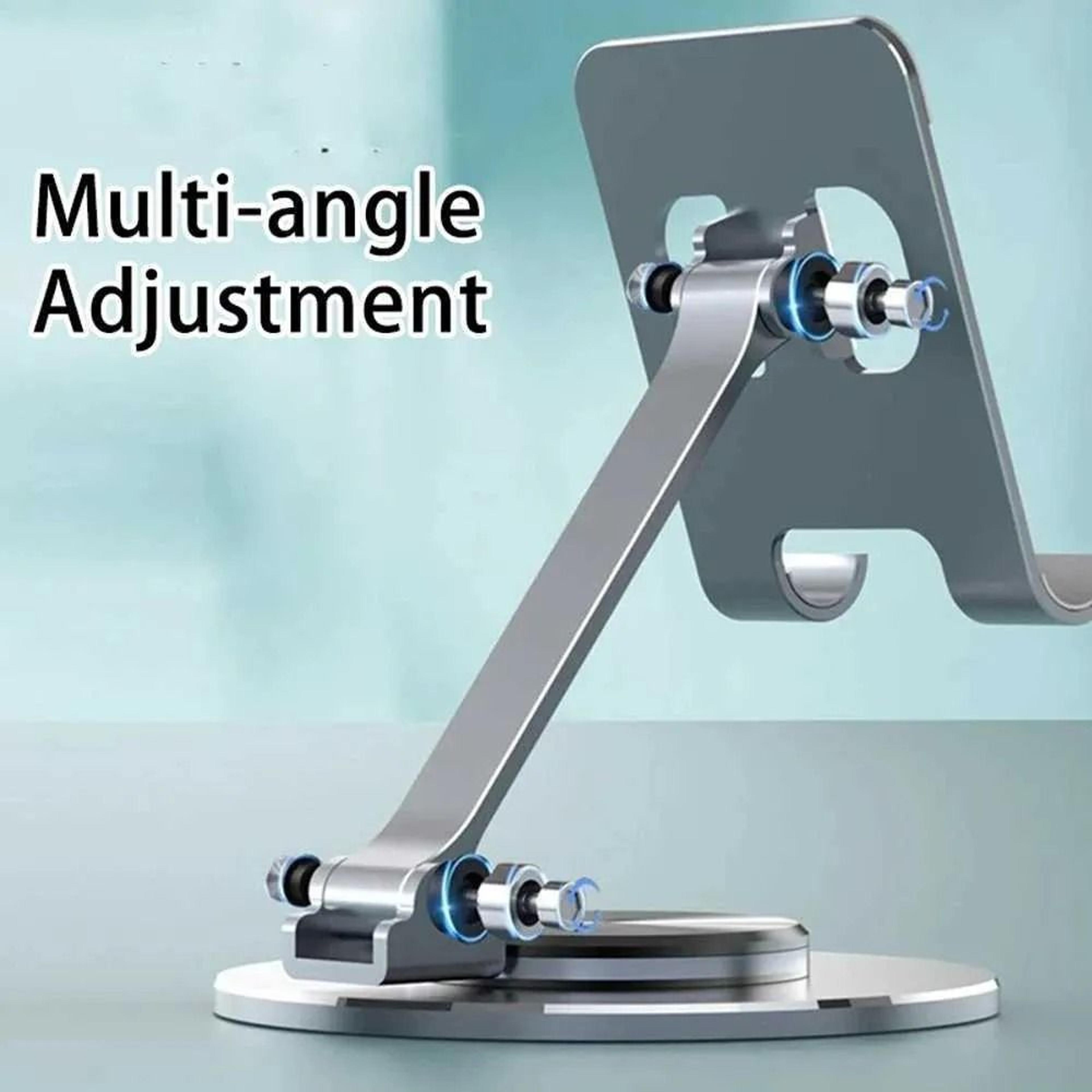 Metal Phone And Tablet Stand Adjustable Desk Holder 4