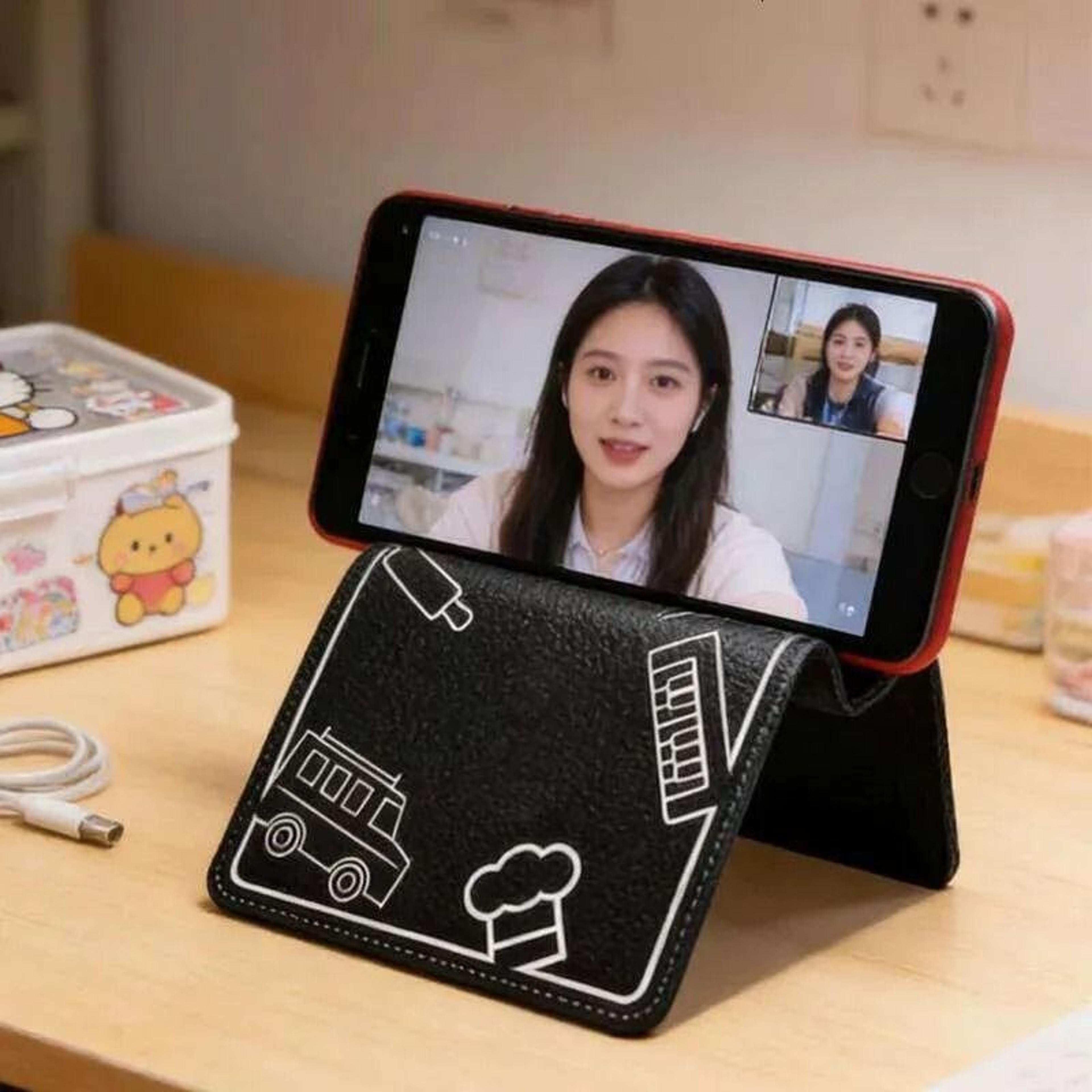 foldable adjustable desktop device stand