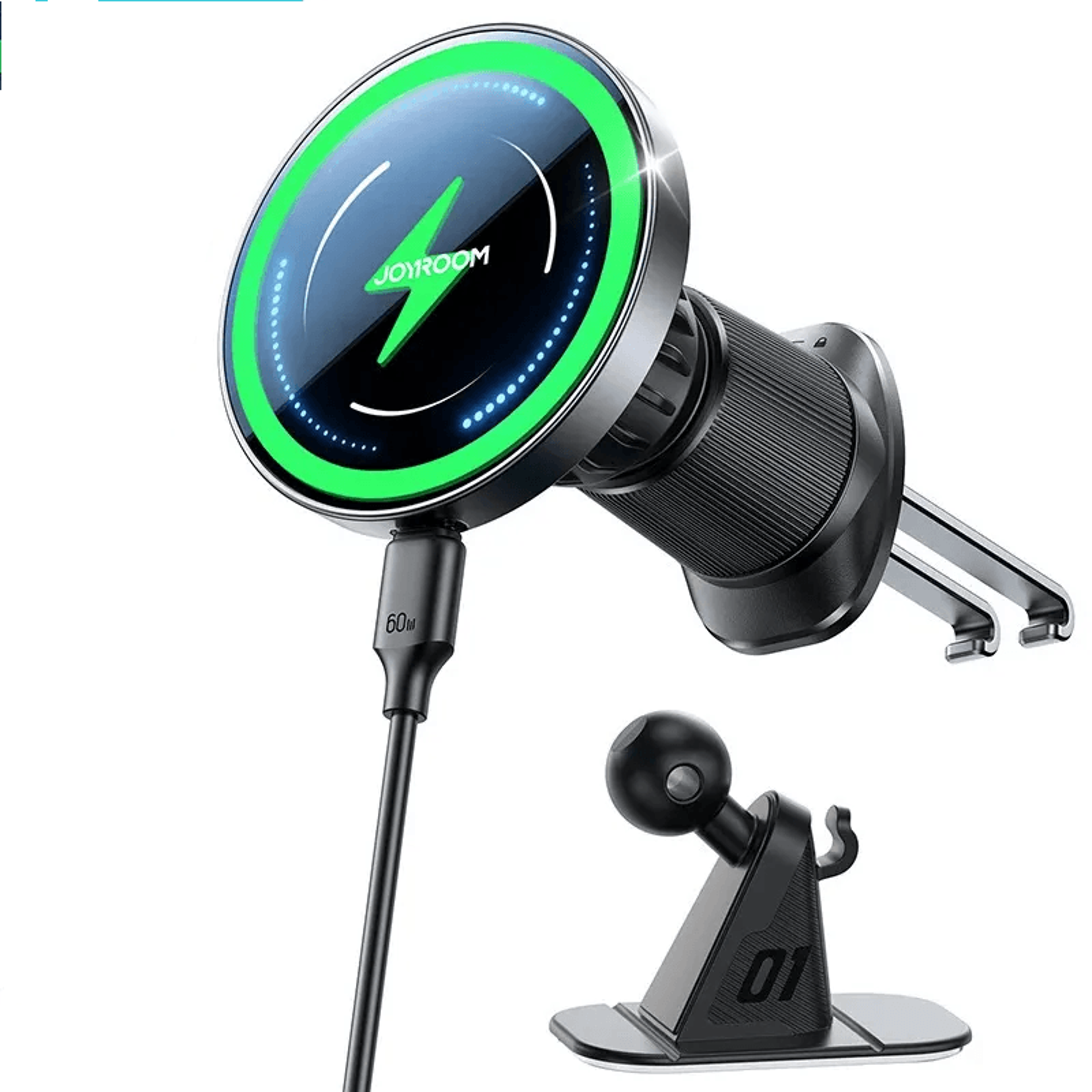 magnetic car phone holder mount for dashboard and air vent