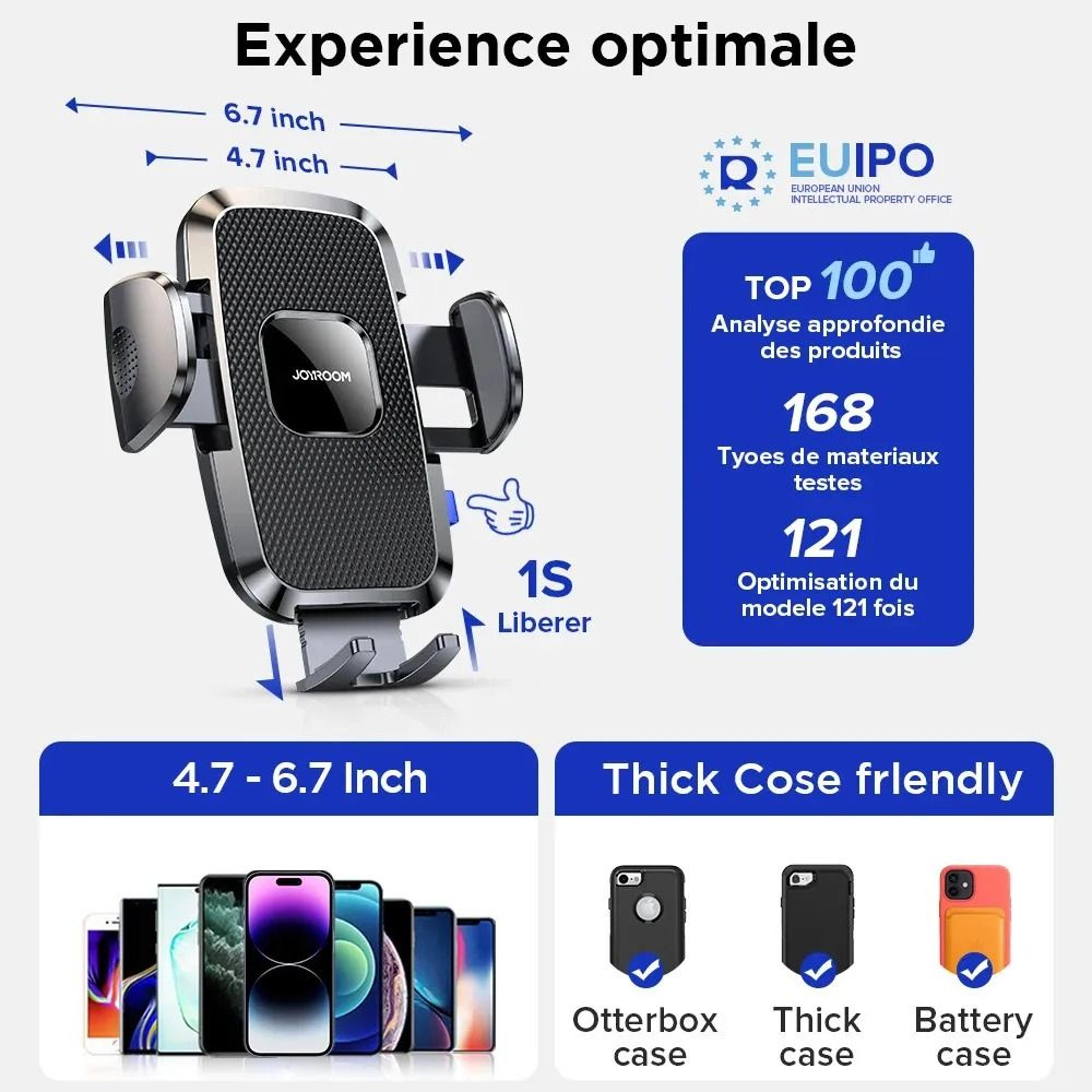 Universal Car Phone Holder Hands Free Mount For IPhone And Android 1