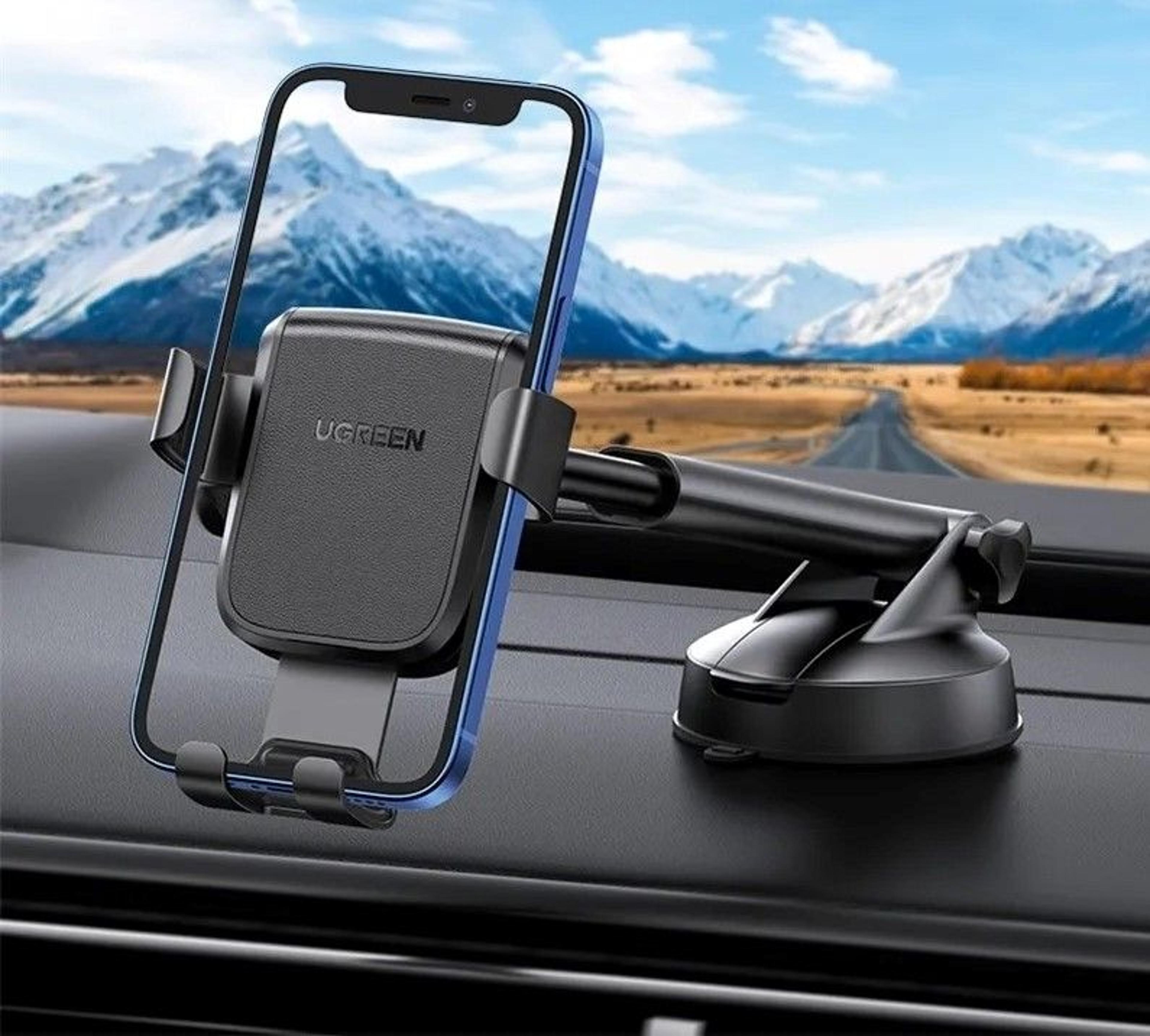 gravity car phone holder for iphone pro max rotating mount