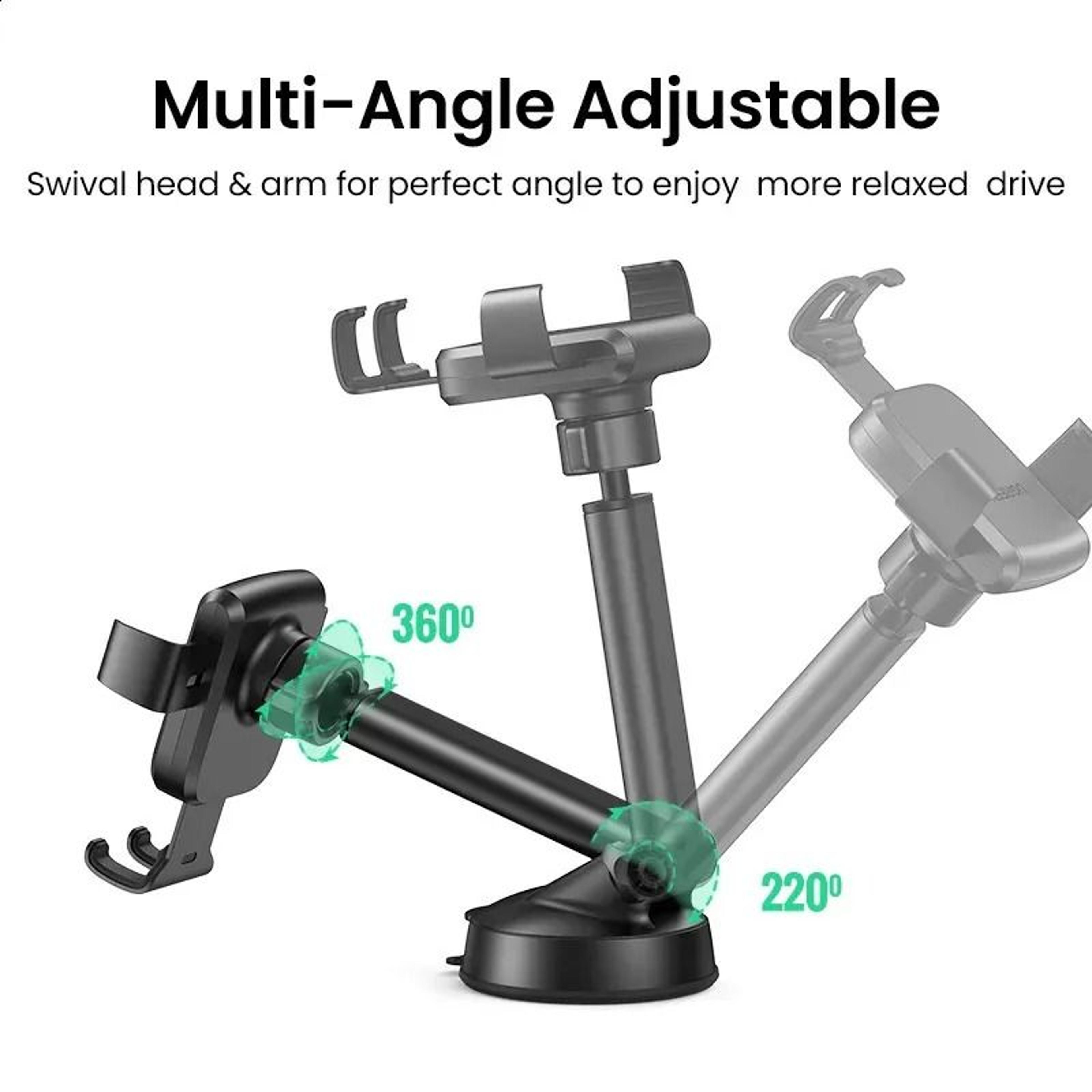 Gravity Car Phone Holder For IPhone Pro Max Rotating Mount 2