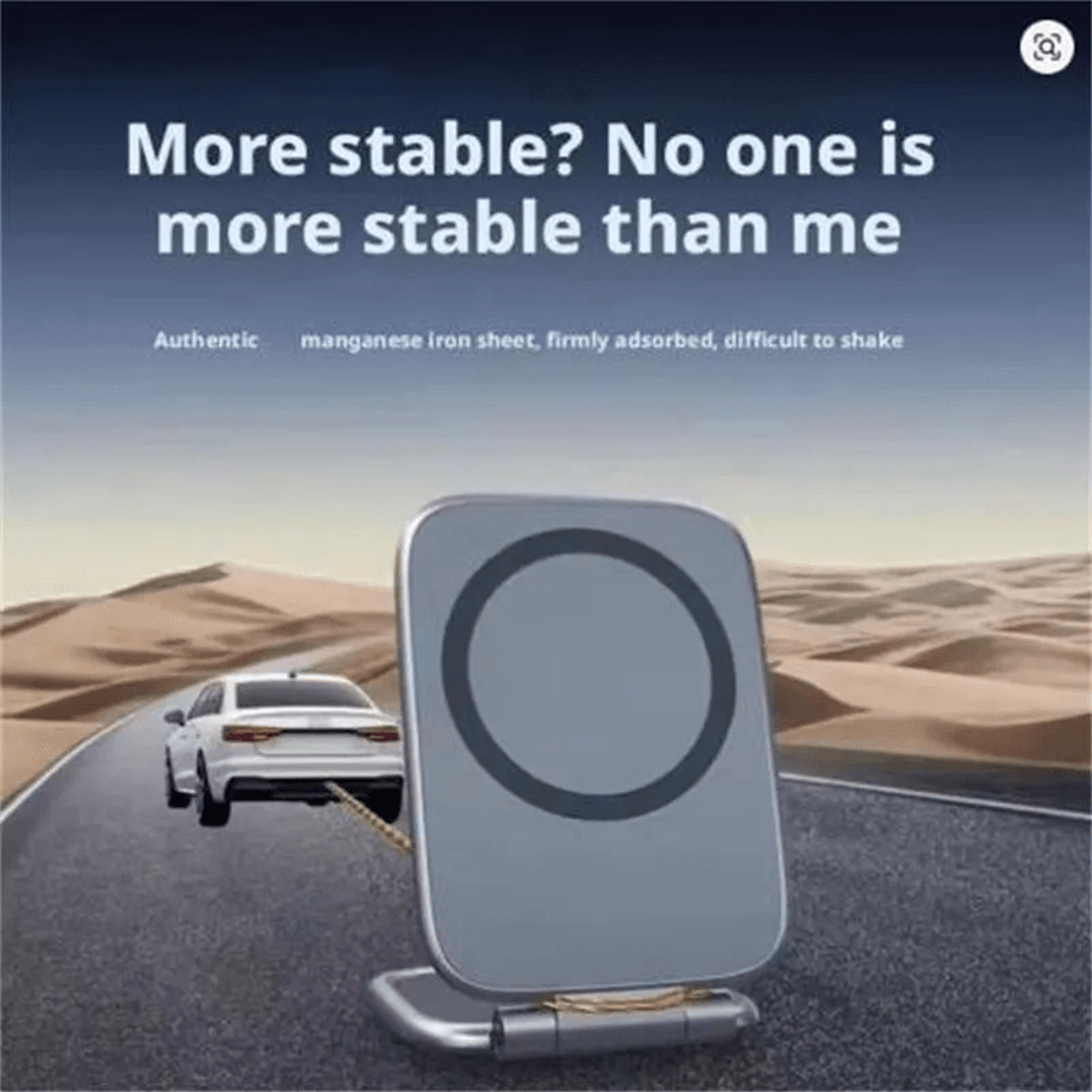 MagSafe Foldable Car Phone Holder Anti Shake Magnetic Navigation Mount 1