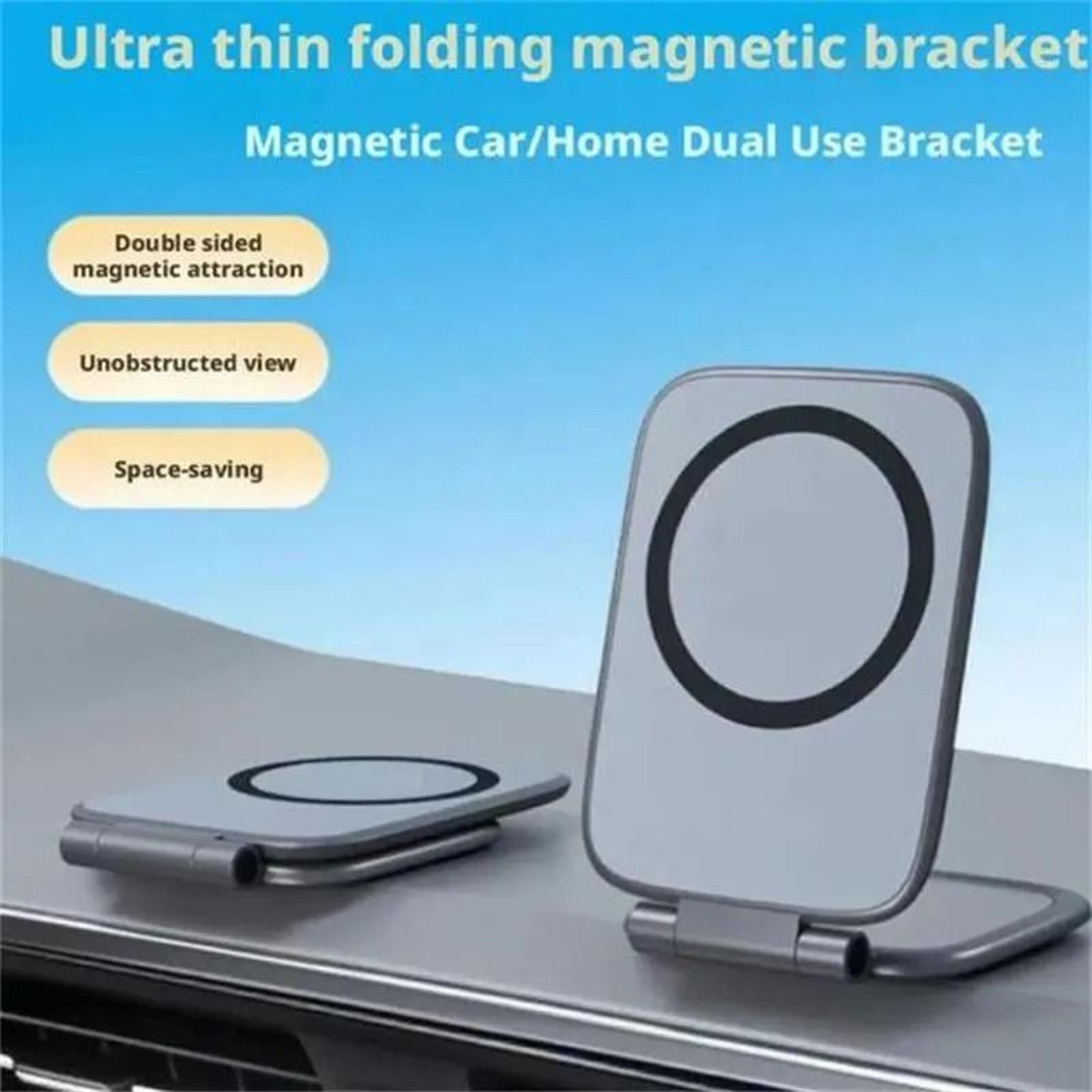 MagSafe Foldable Car Phone Holder Anti Shake Magnetic Navigation Mount 4