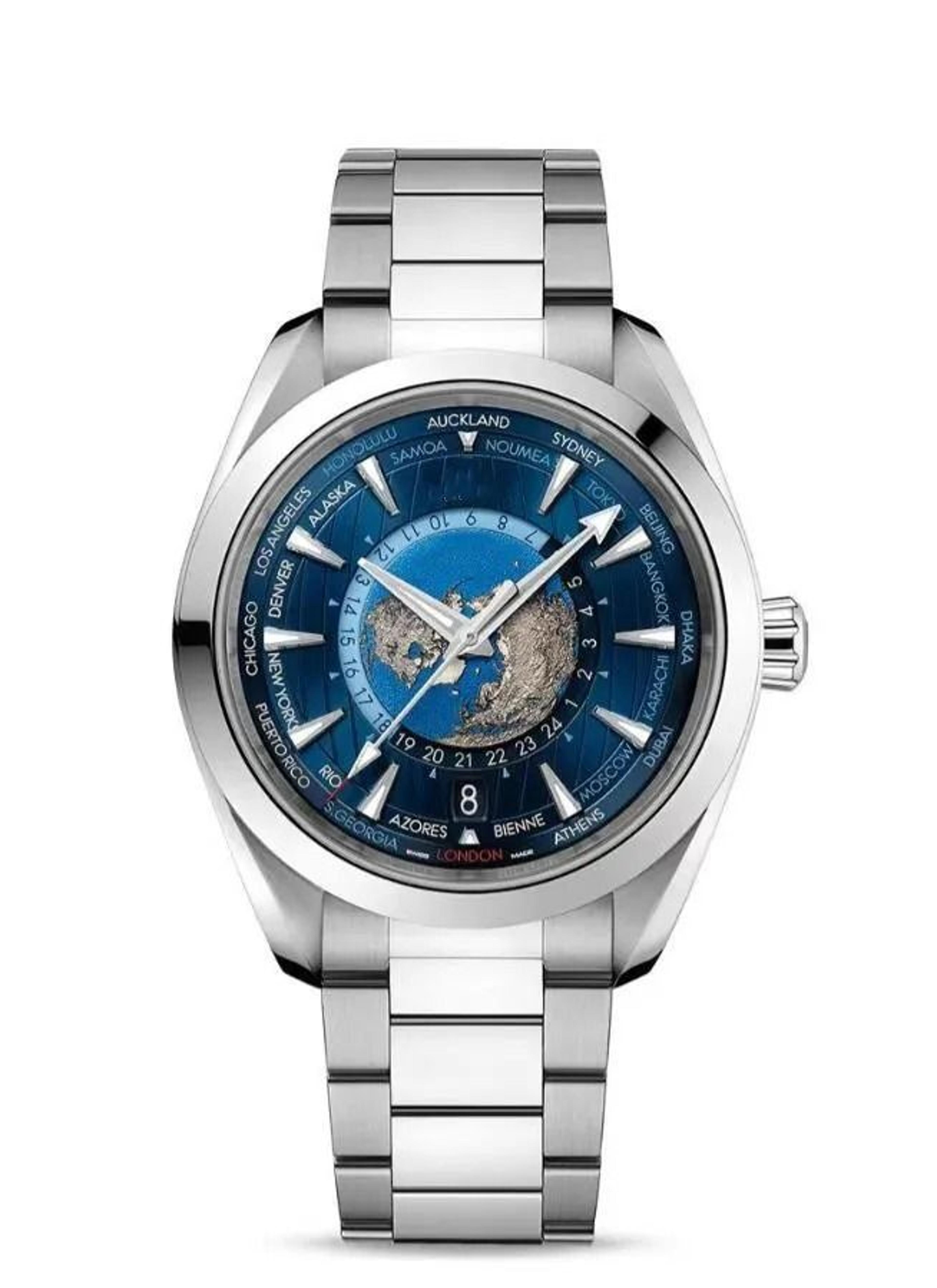 Mens Stainless Steel Quartz Watch Sapphire Glass Six Hand Dial Seamaster Style 4