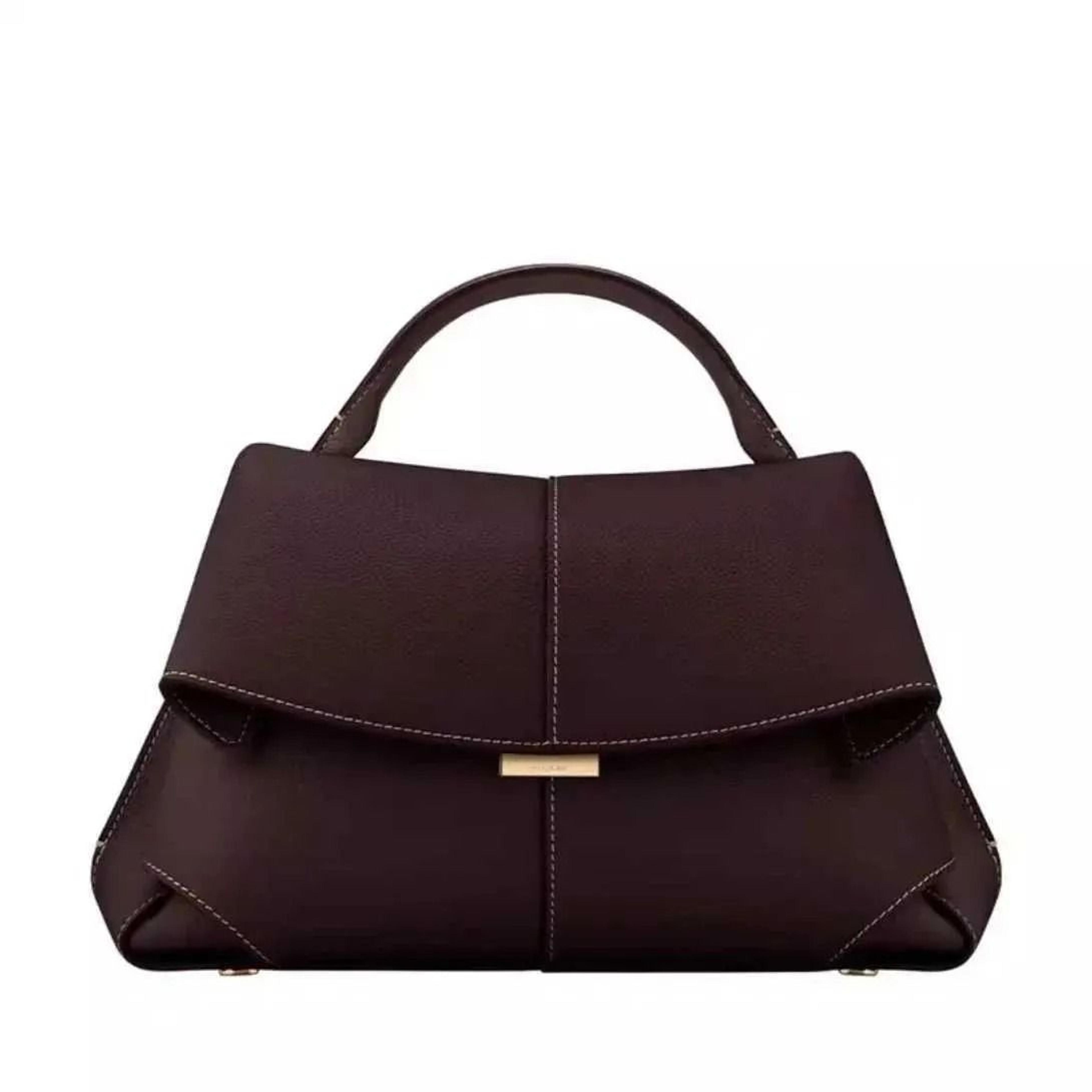 Pleated Leather Womens Handbag Fashion Shoulder Bag Elegant Everyday Purse 3