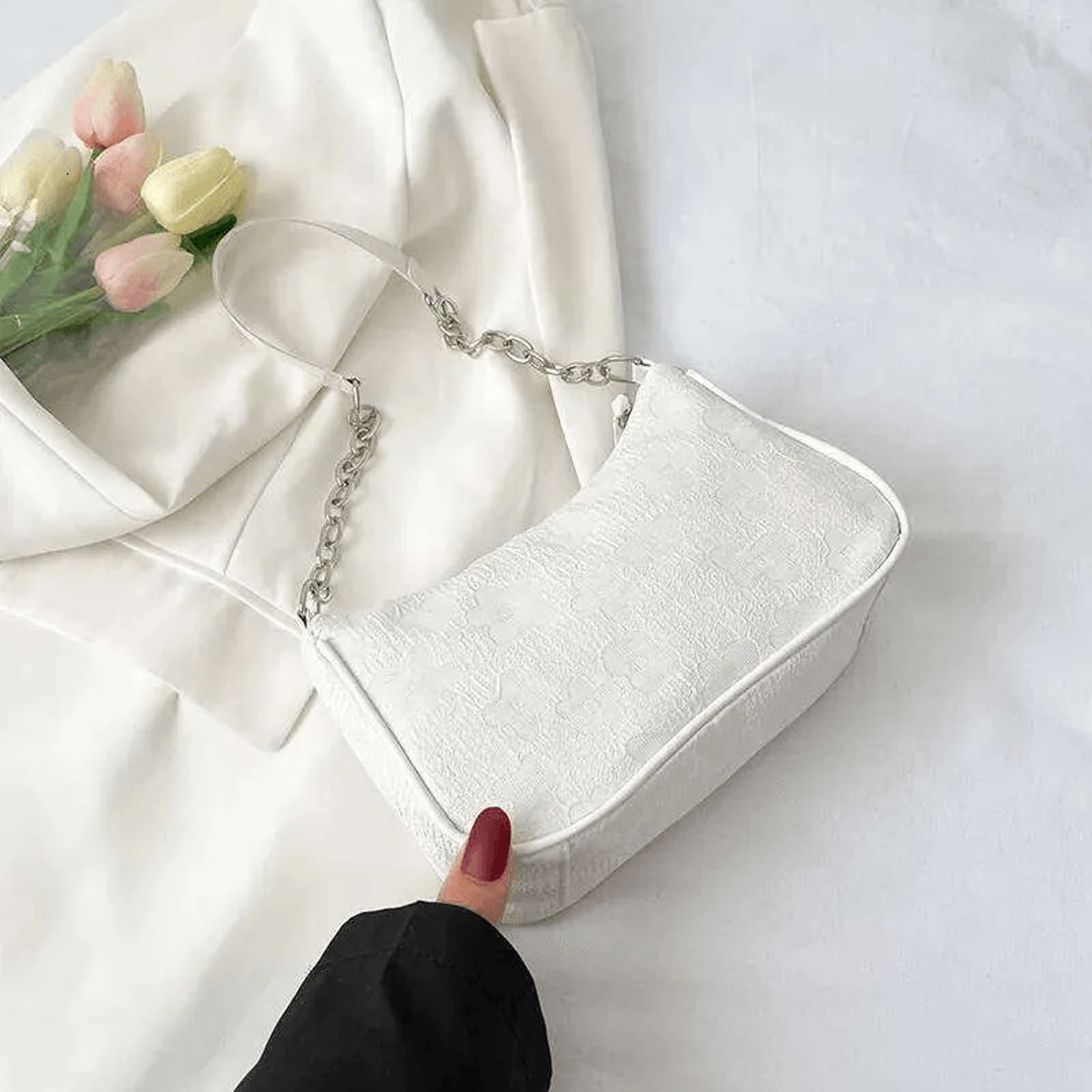 Felt Shoulder Underarm Bag Small Casual Crossbody Purse For Women 5