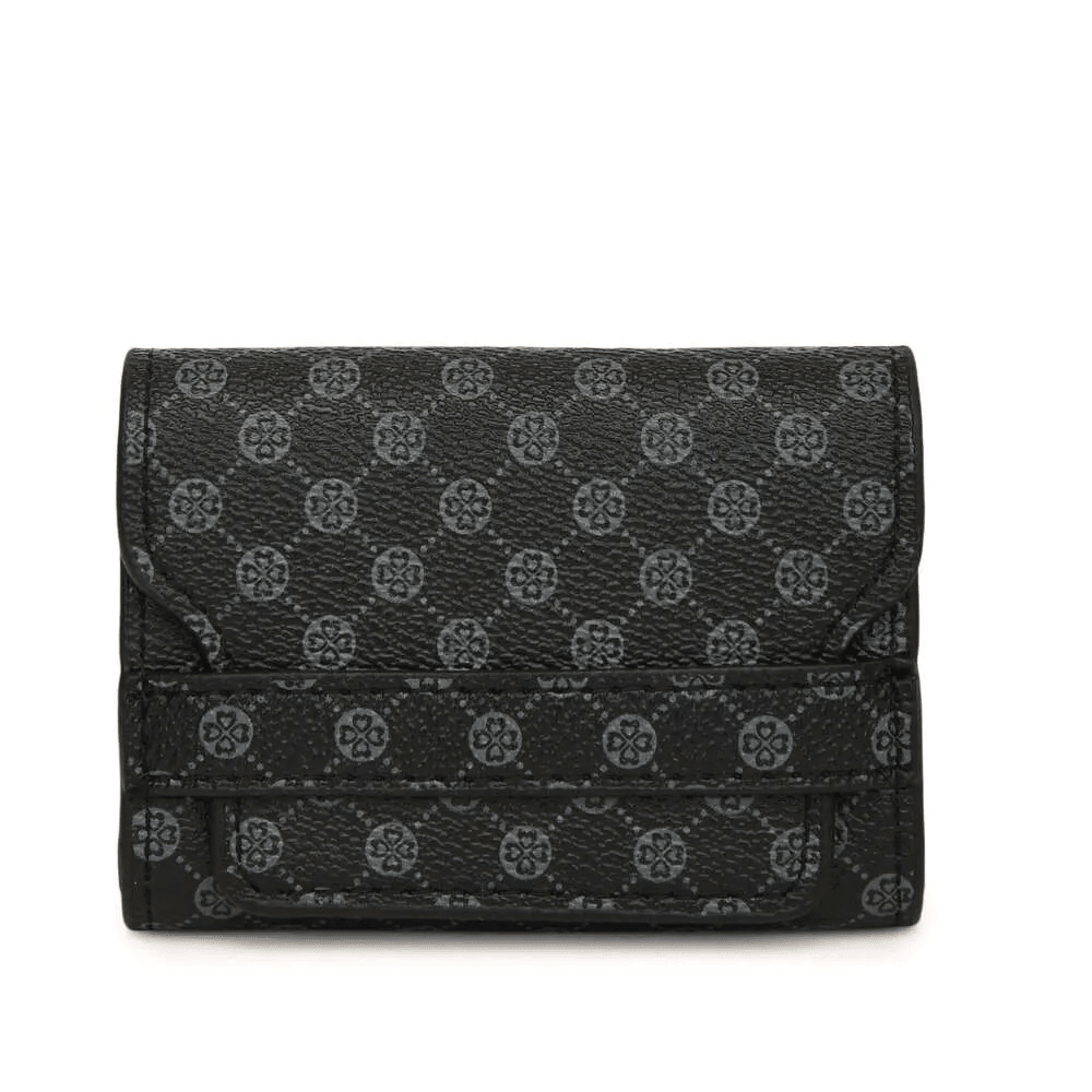 mini wallet coin purse with keychain and card holder