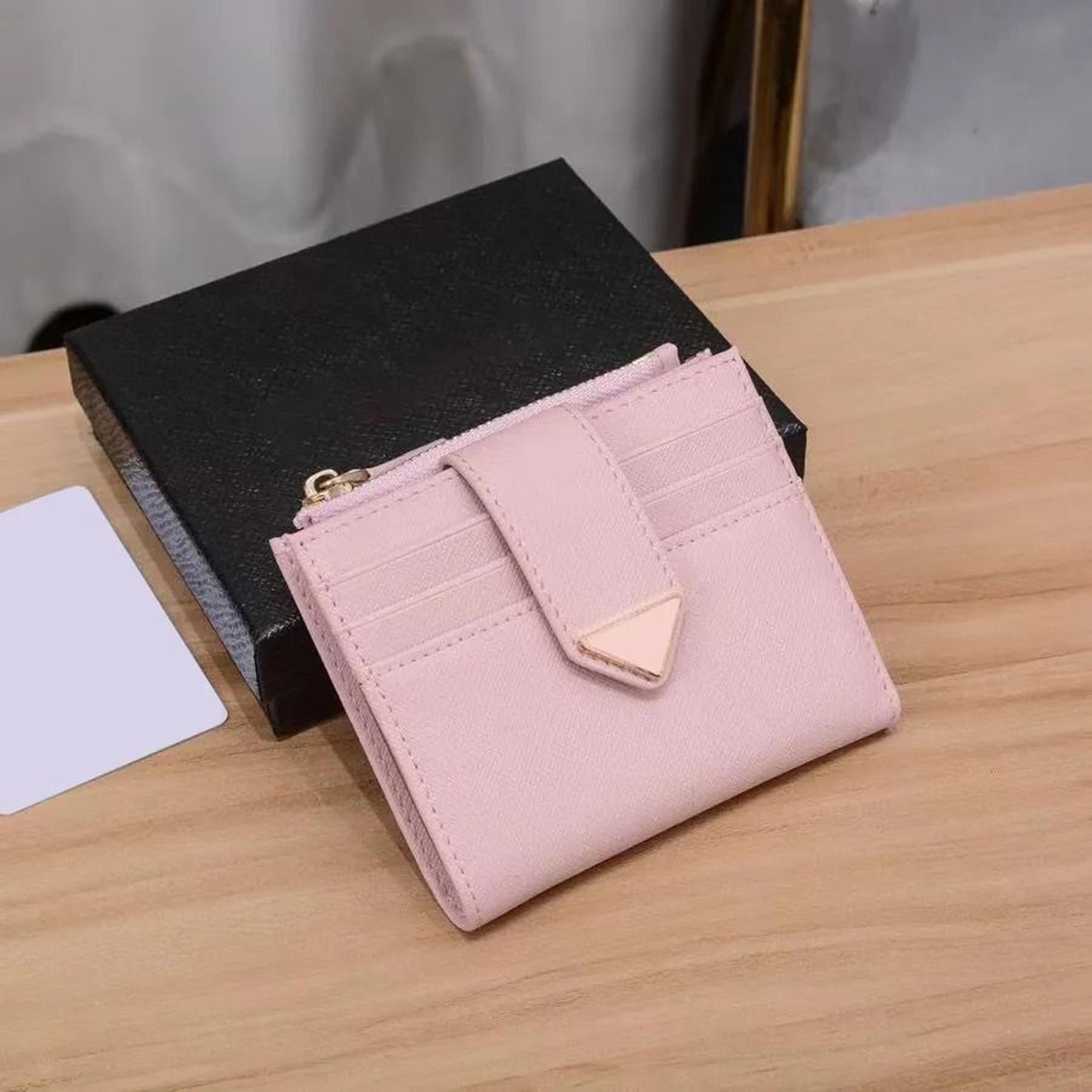 Saffiano Triangle Wallet For Women Coin Purse Card Holder With Key Holder 3