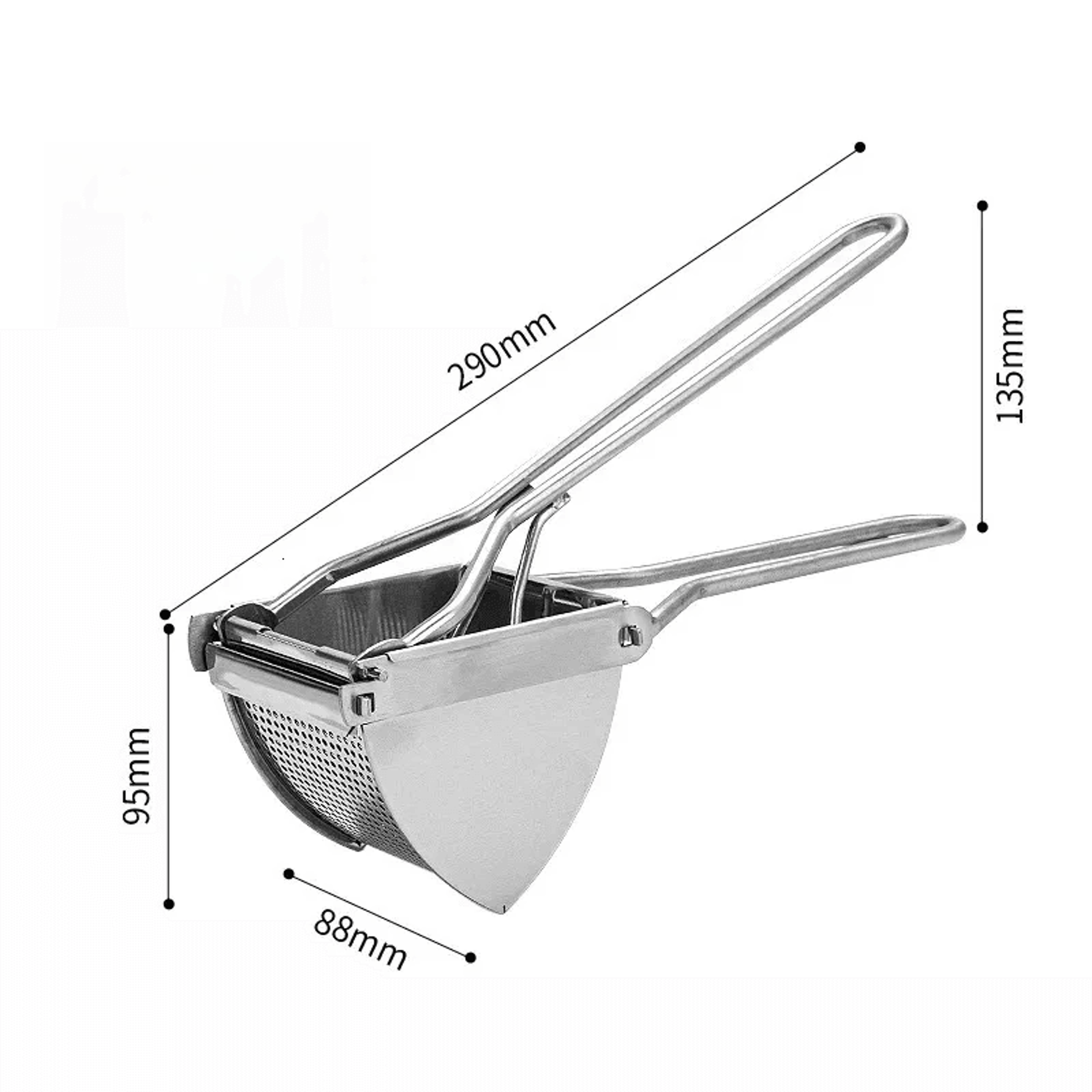 Heavy Duty Stainless Steel Potato Ricer Baby Food Juicer Kitchen Masher 1