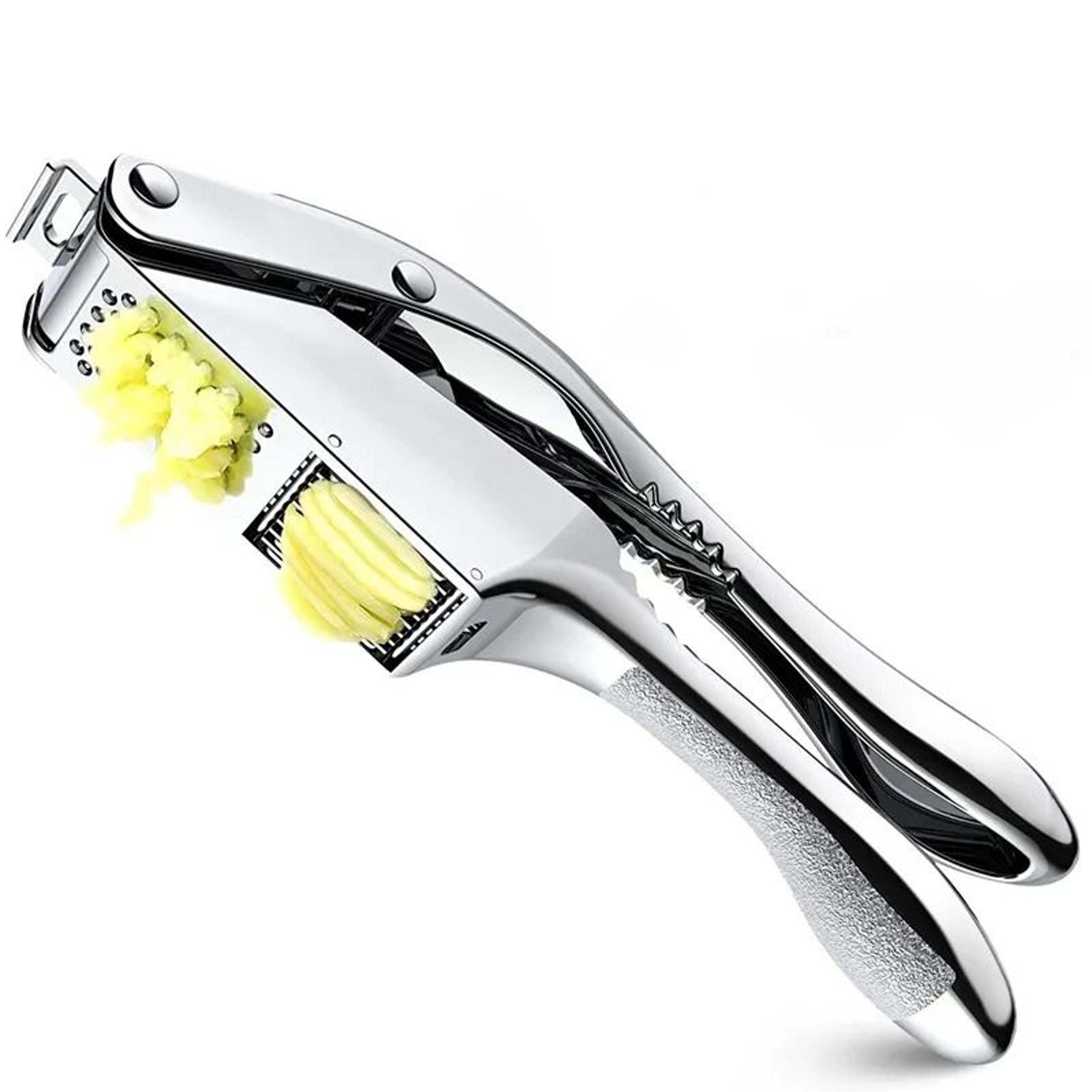 manual garlic press chopper aluminum alloy stainless steel kitchen tool