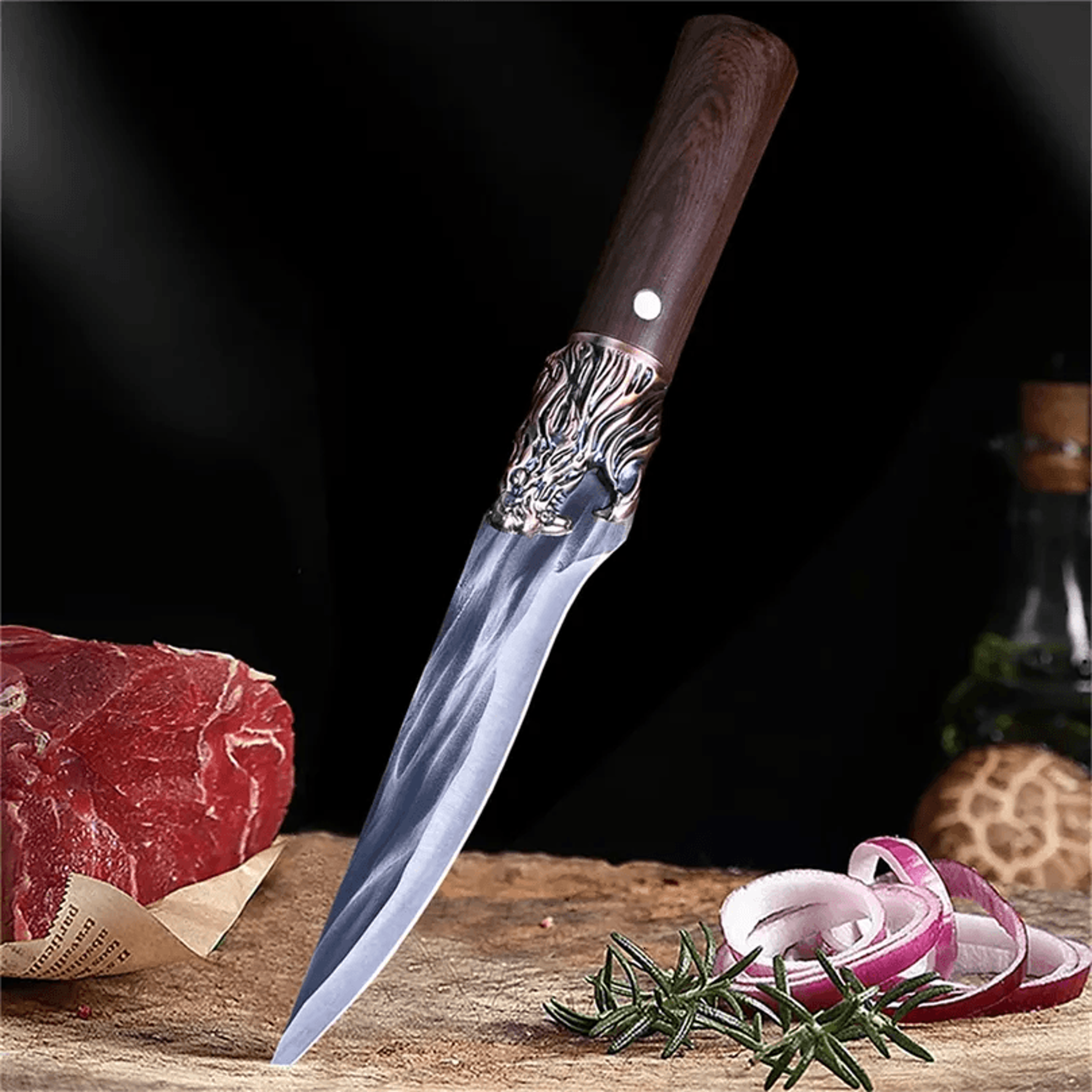 Forged Stainless Steel Boning Knife Kitchen Cleaver 2