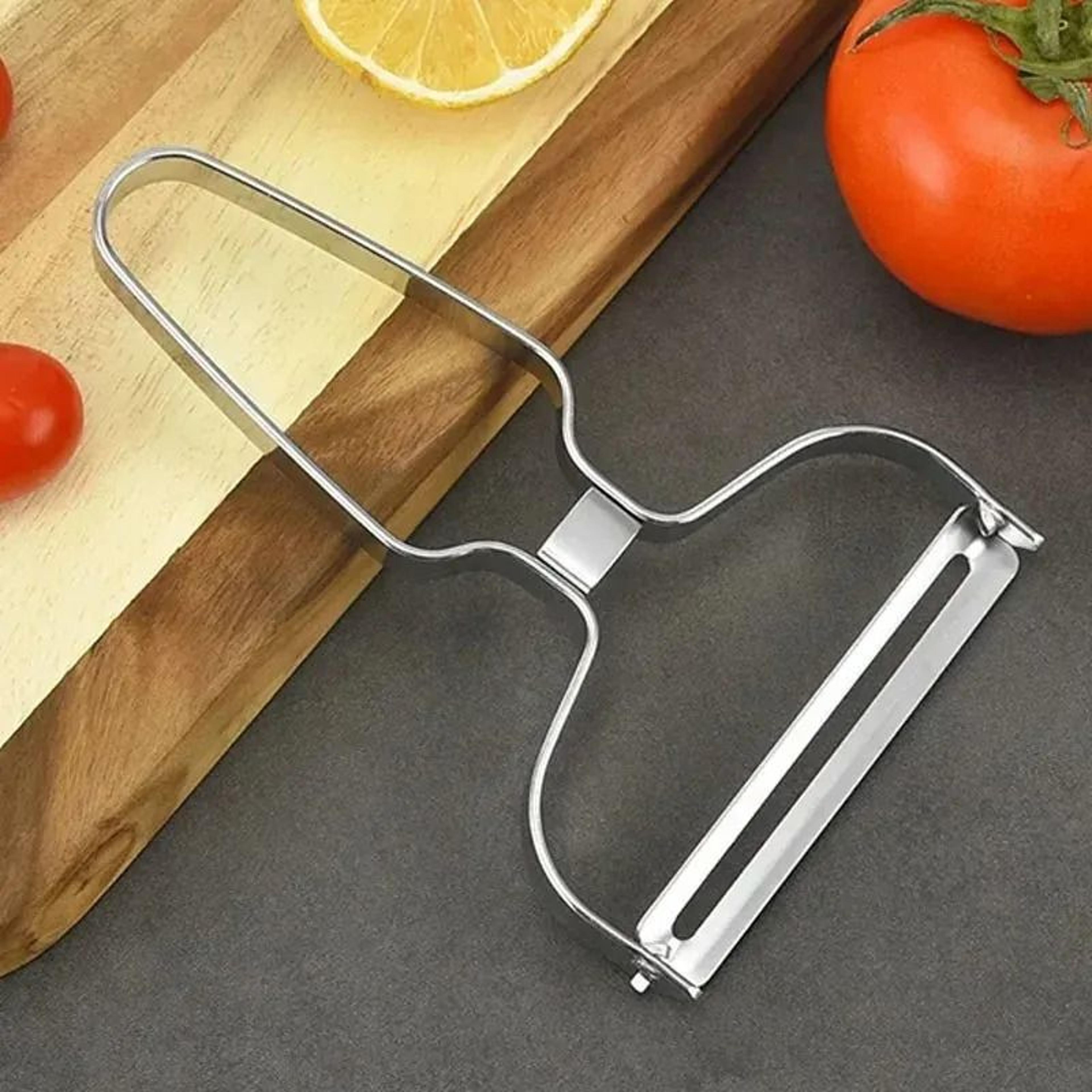 Stainless Steel Vegetable Slicer Wide Mouth Cabbage Grater Handheld Fruit Cutter 2
