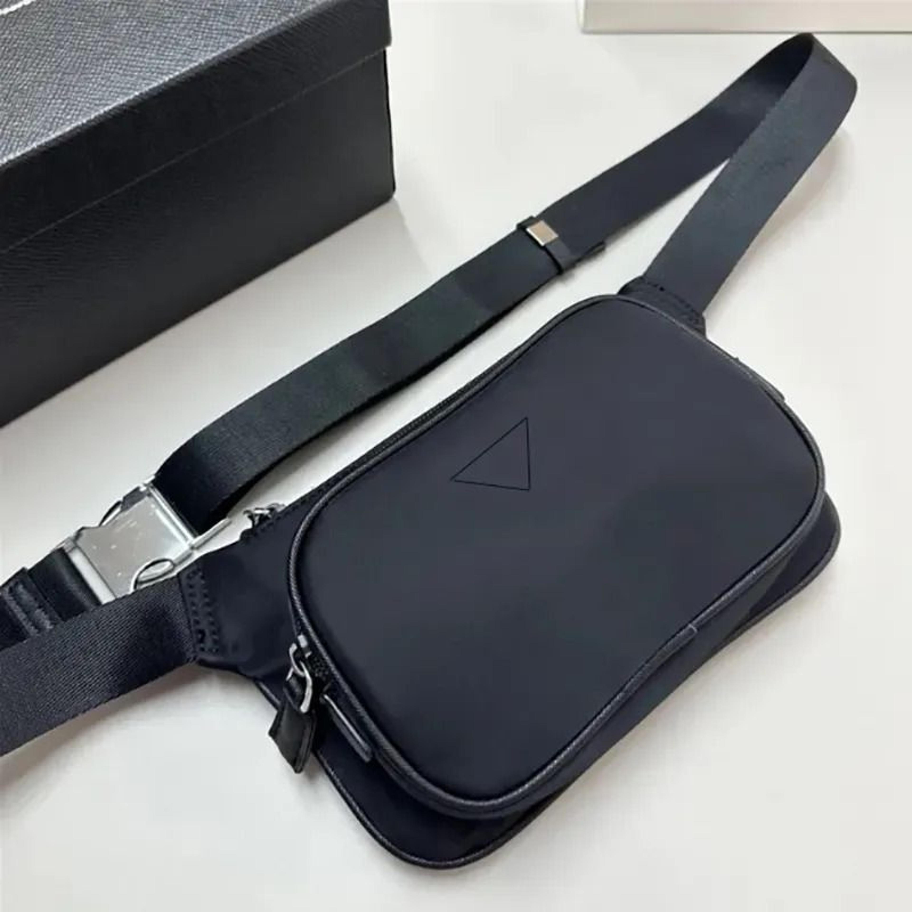 Unisex Nylon Waist Bag Crossbody Fanny Pack With Zipper 1
