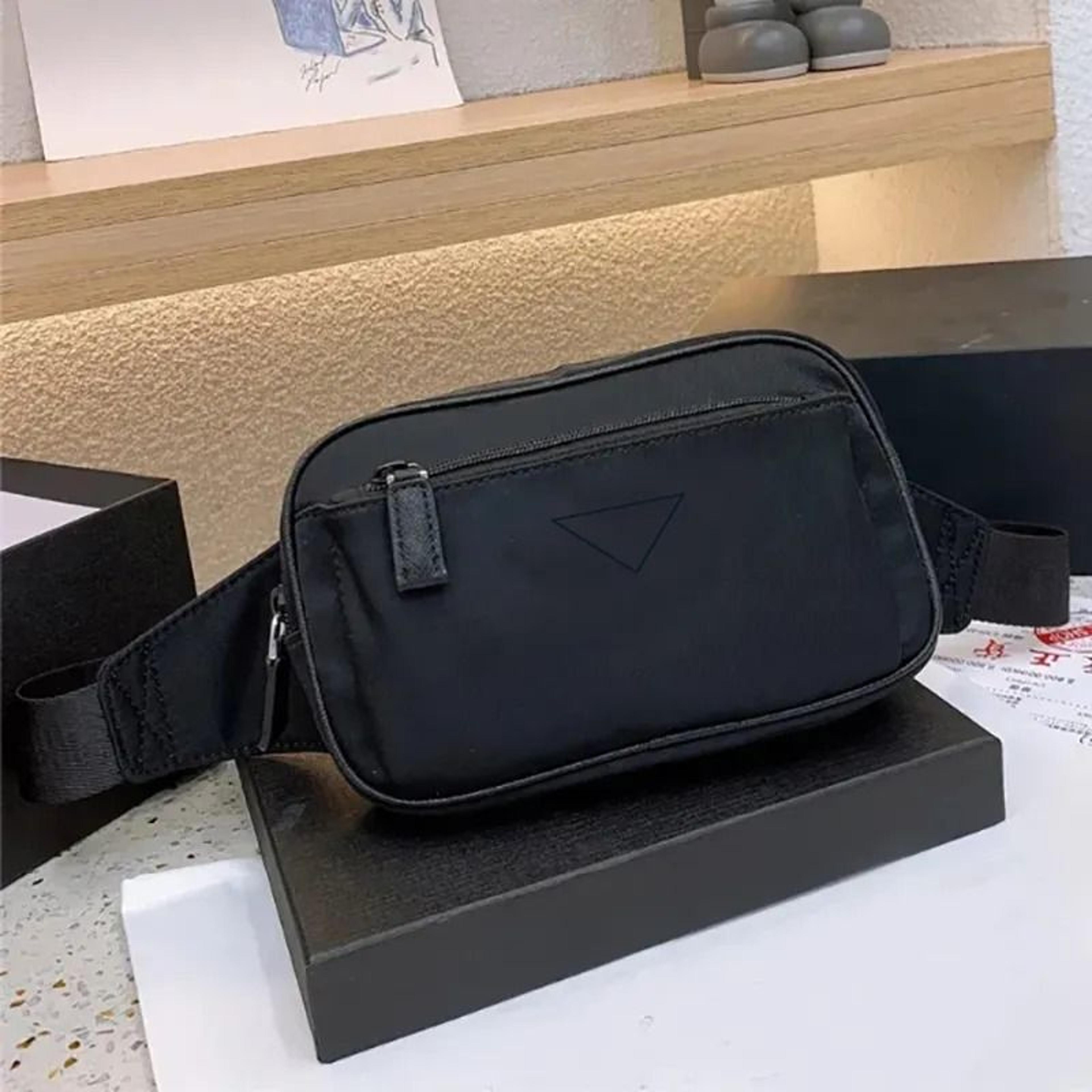 Unisex Nylon Waist Bag Crossbody Fanny Pack With Zipper 3