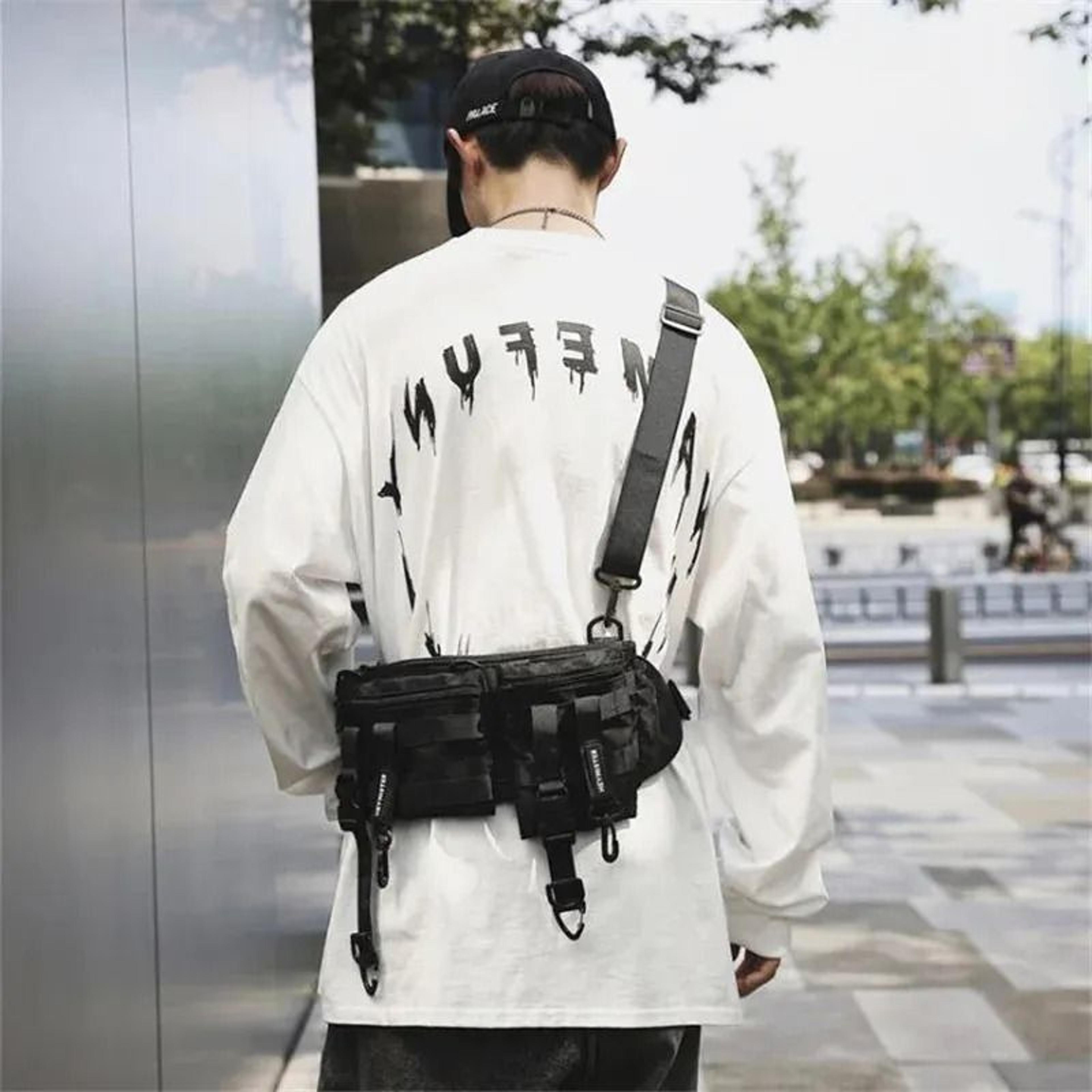 Tactical Crossbody Chest Bag Waterproof Detachable Techwear Waist Pack 2