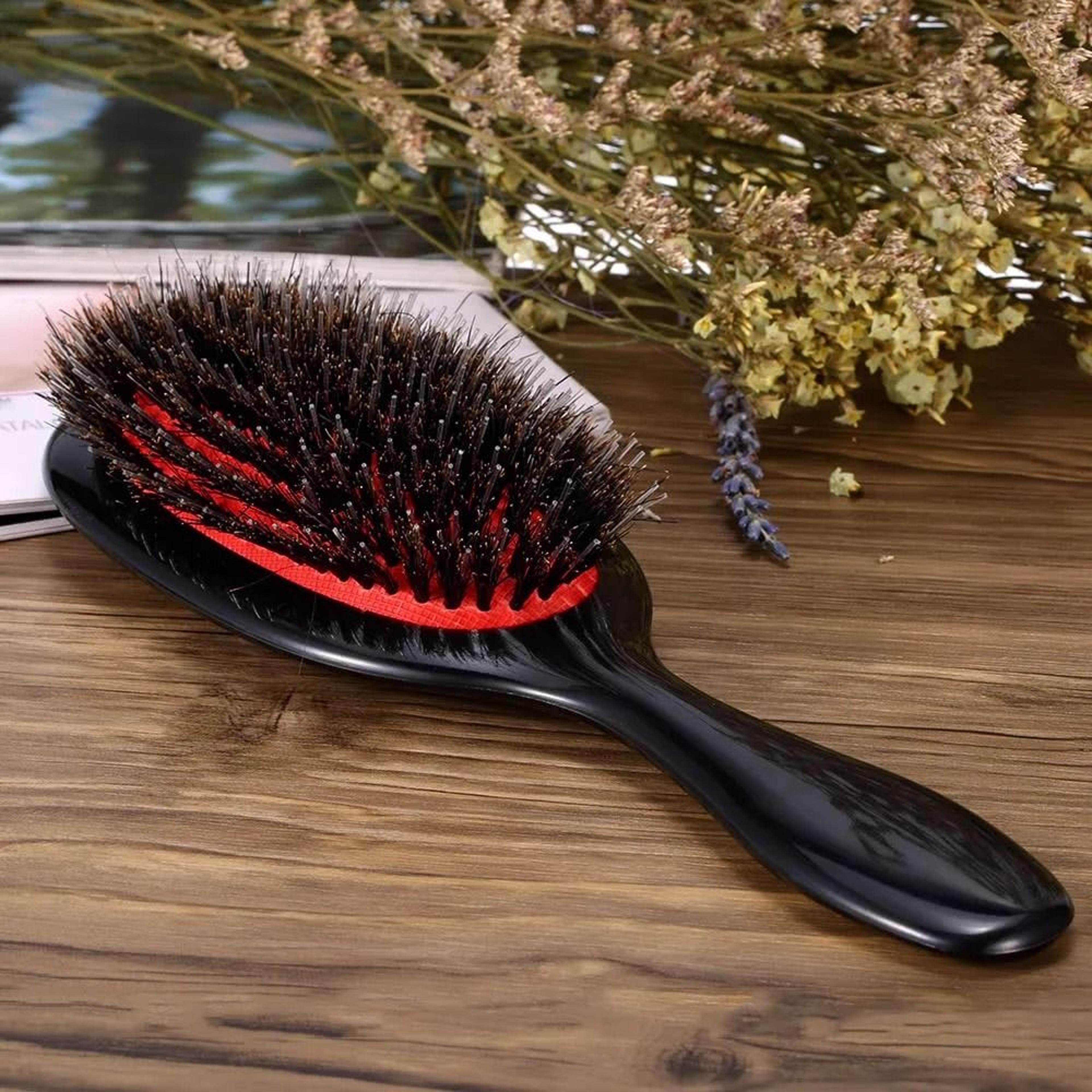 professional nylon detangling hair brush anti static scalp brush for smooth styling