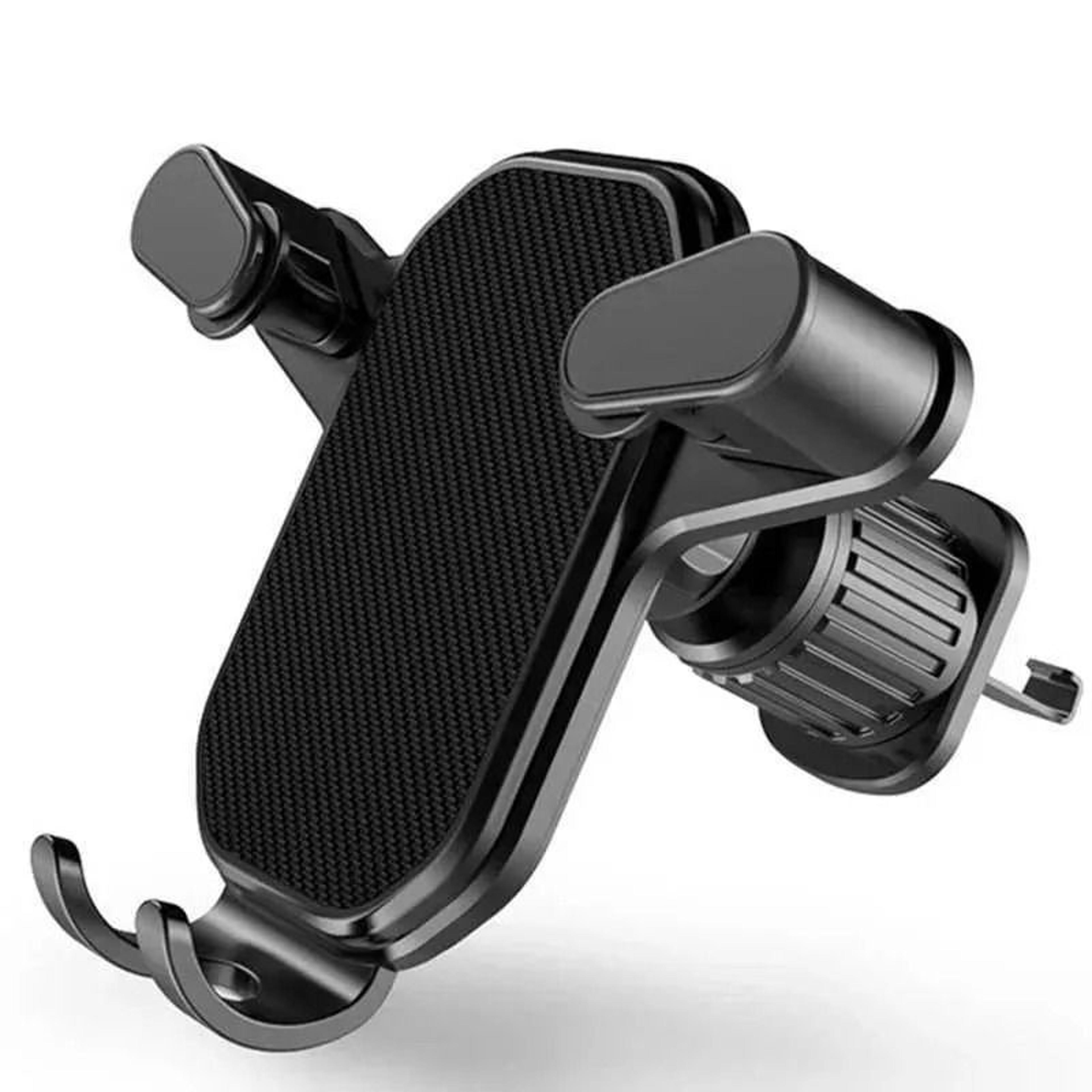 gravity car phone holder air vent mount with secure hook clip for gps navigation