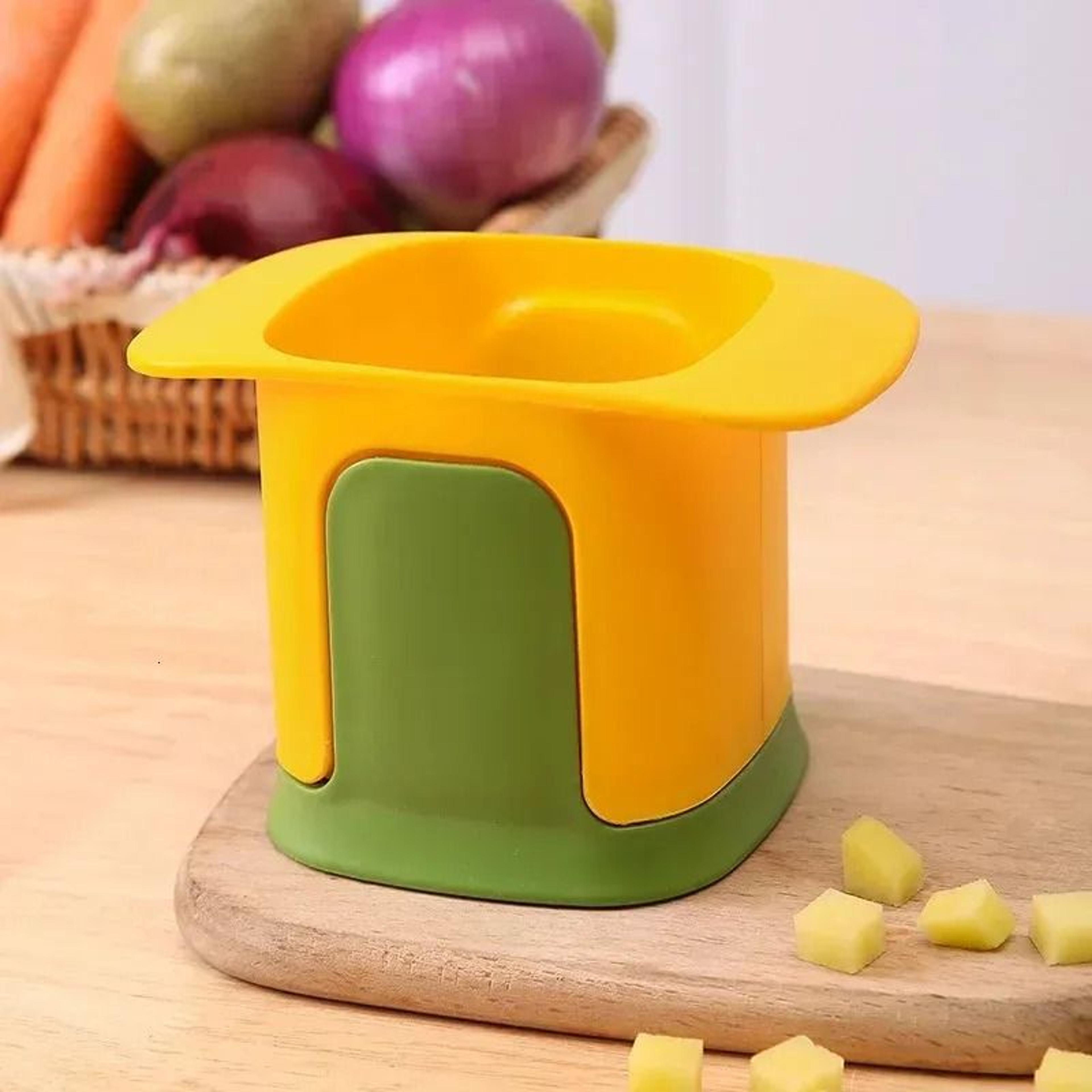 multi-functional vegetable slicer shredder and dicer with easy press design