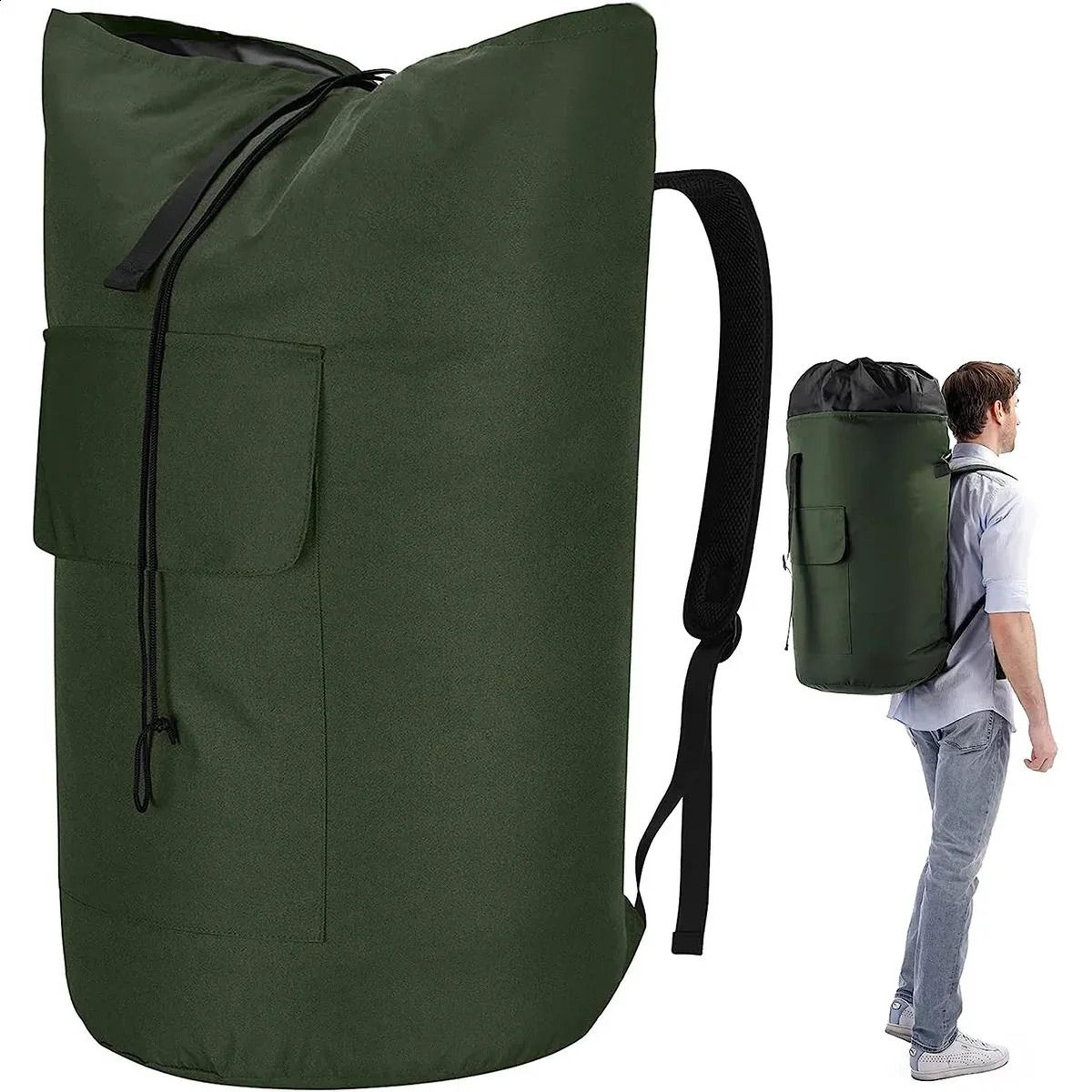 large capacity laundry backpack hanging organizer for travel and storage