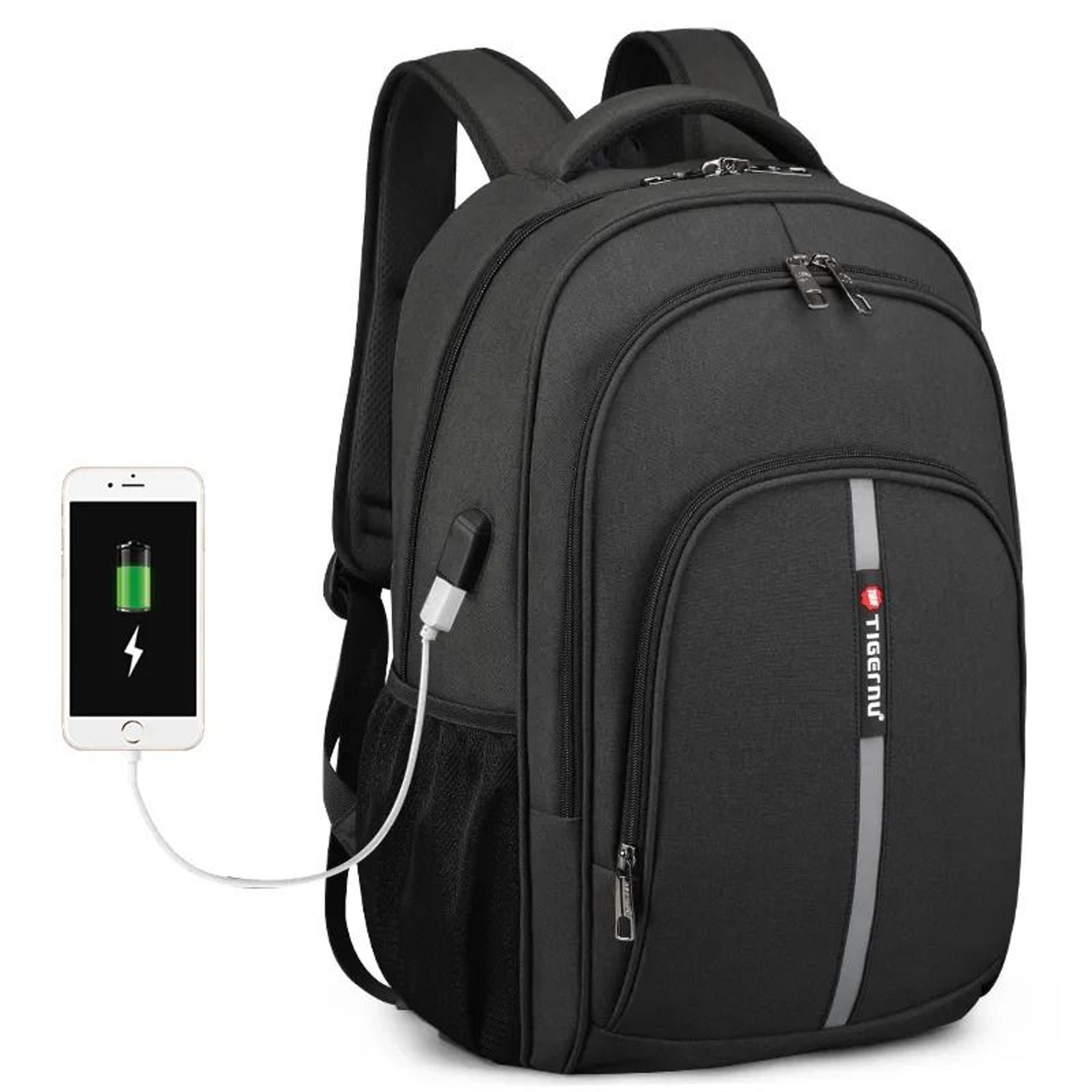 waterproof oxford nylon laptop backpack for laptops with interior compartment