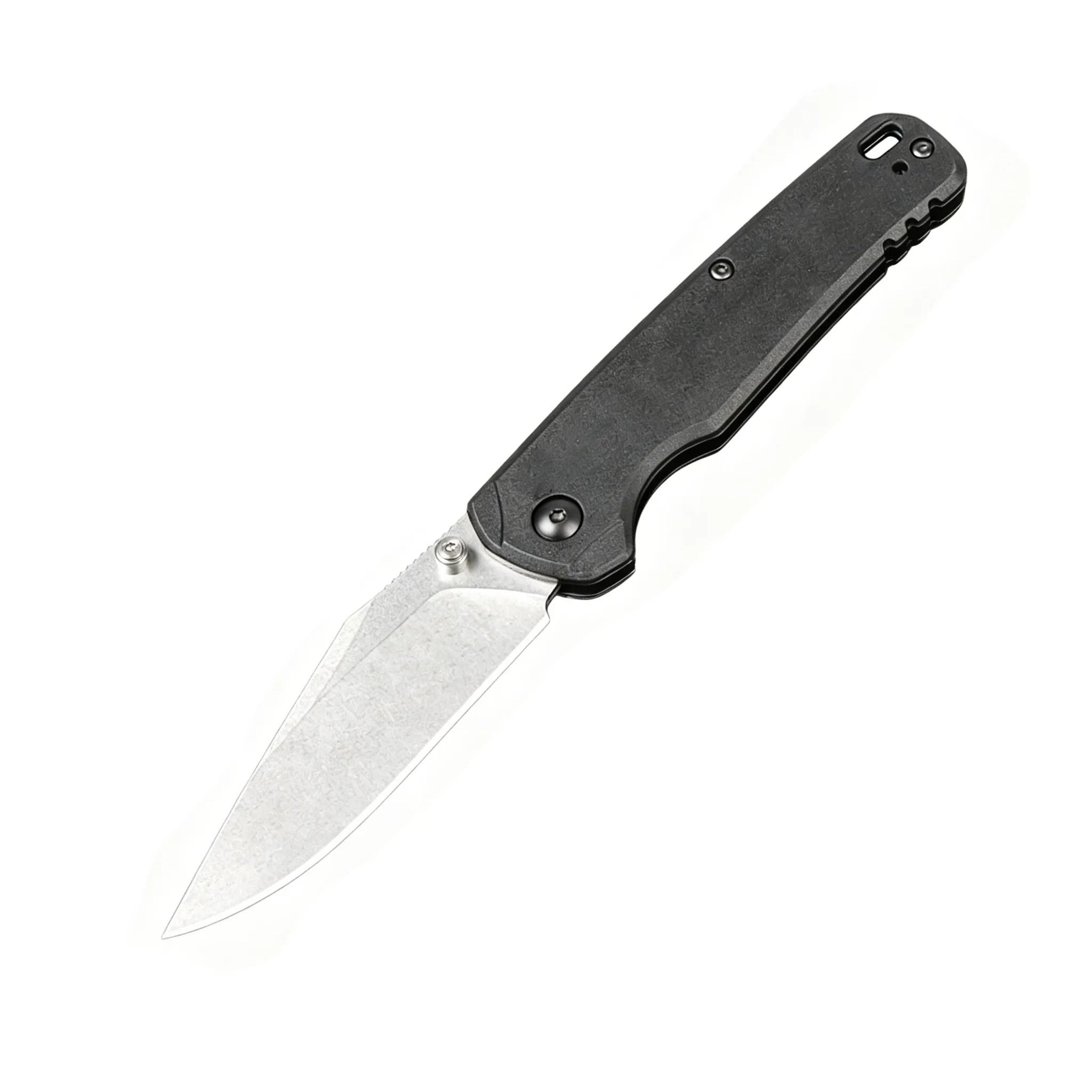 folding pocket knife with blade and aluminum handle